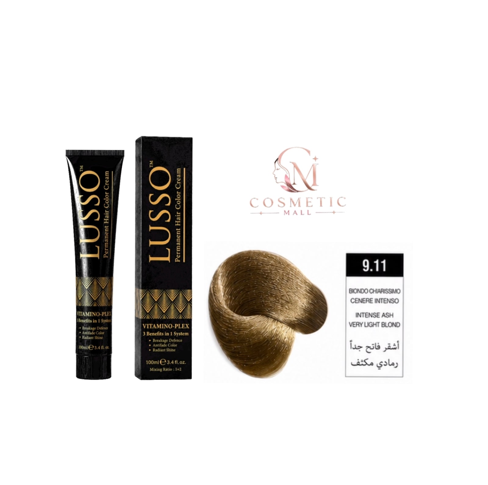 Lusso Hair Color 9.11 100ml