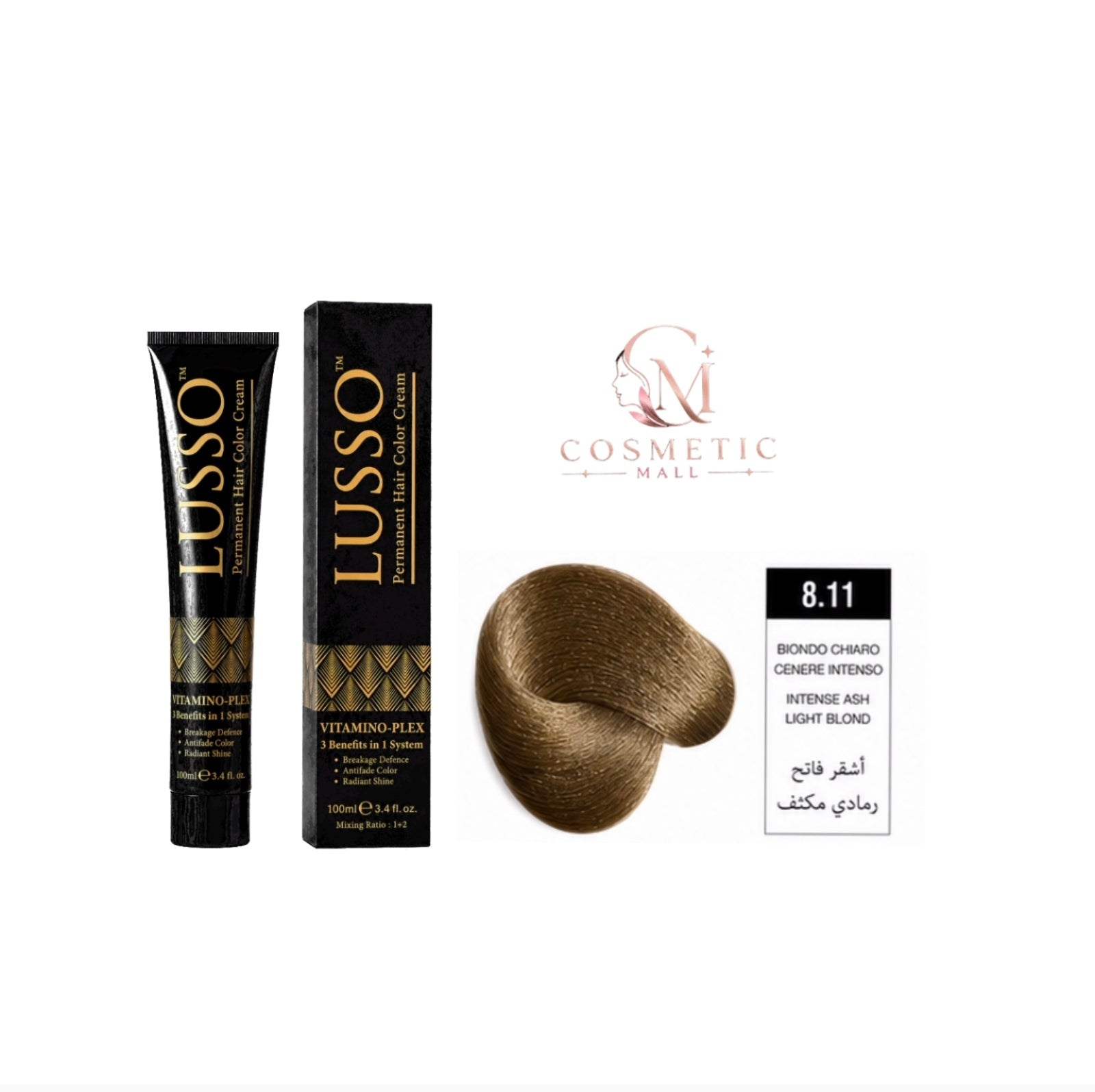 Lusso Hair Color 8.11 100ml