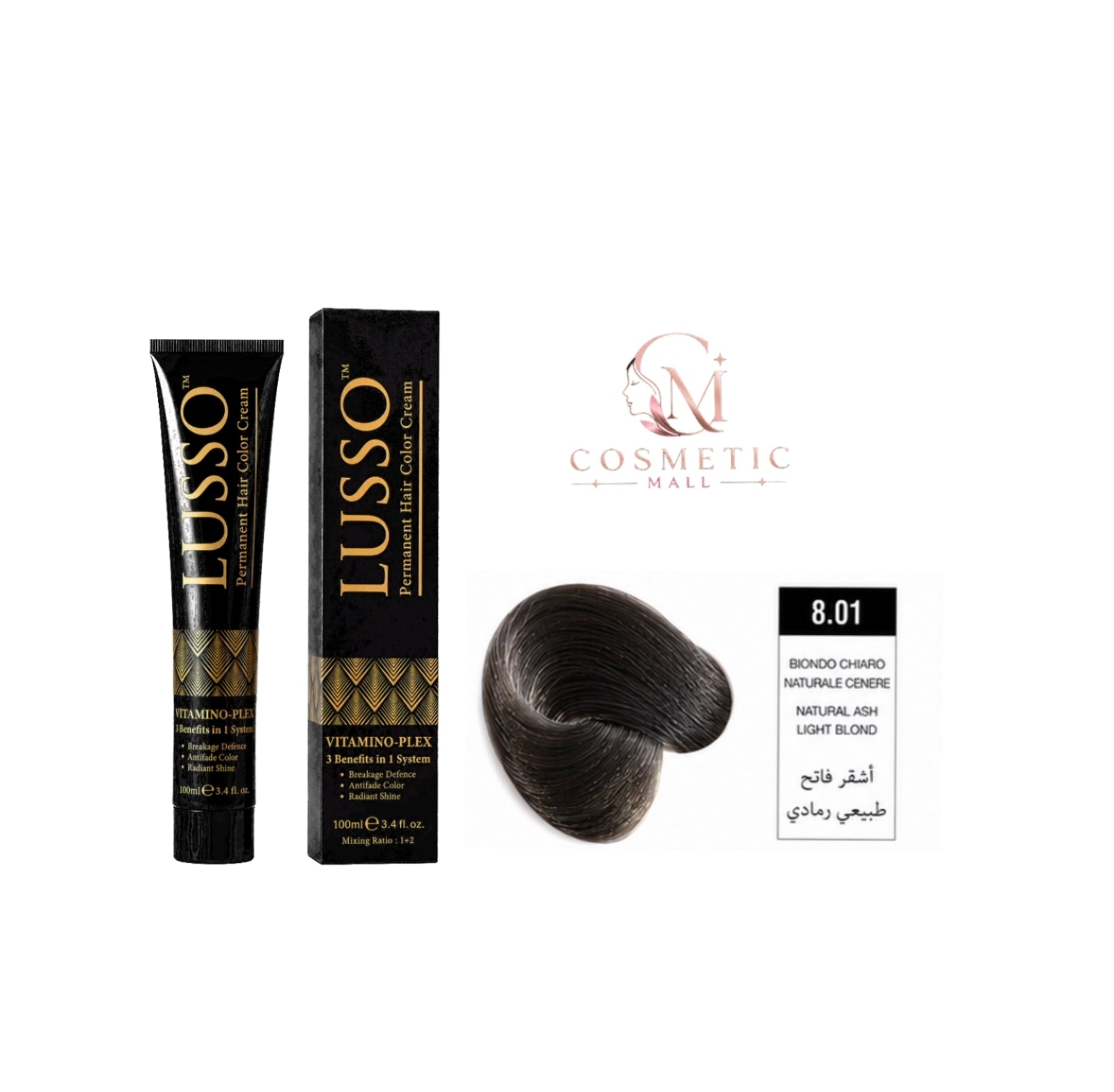 Lusso Hair Color 8.01 100ml