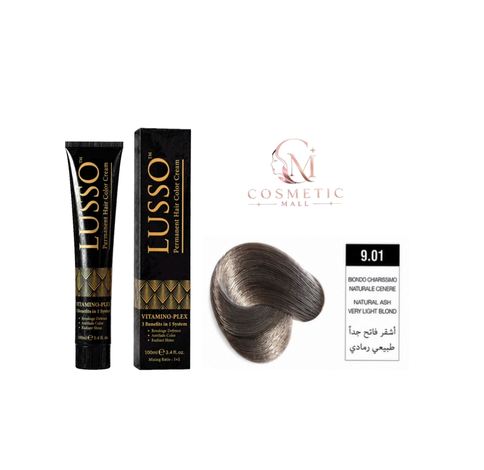 Lusso Hair Color 9.01 100ml