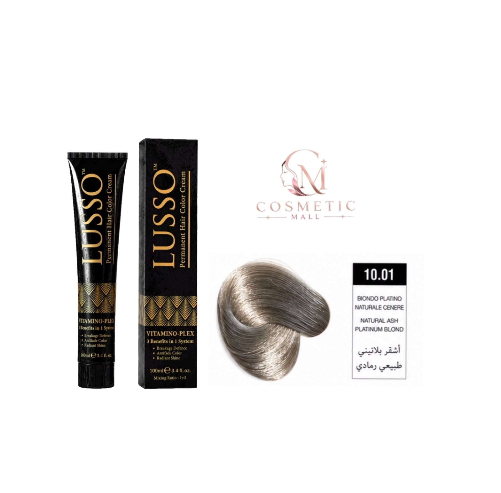Lusso Hair Color 10.01 100ml