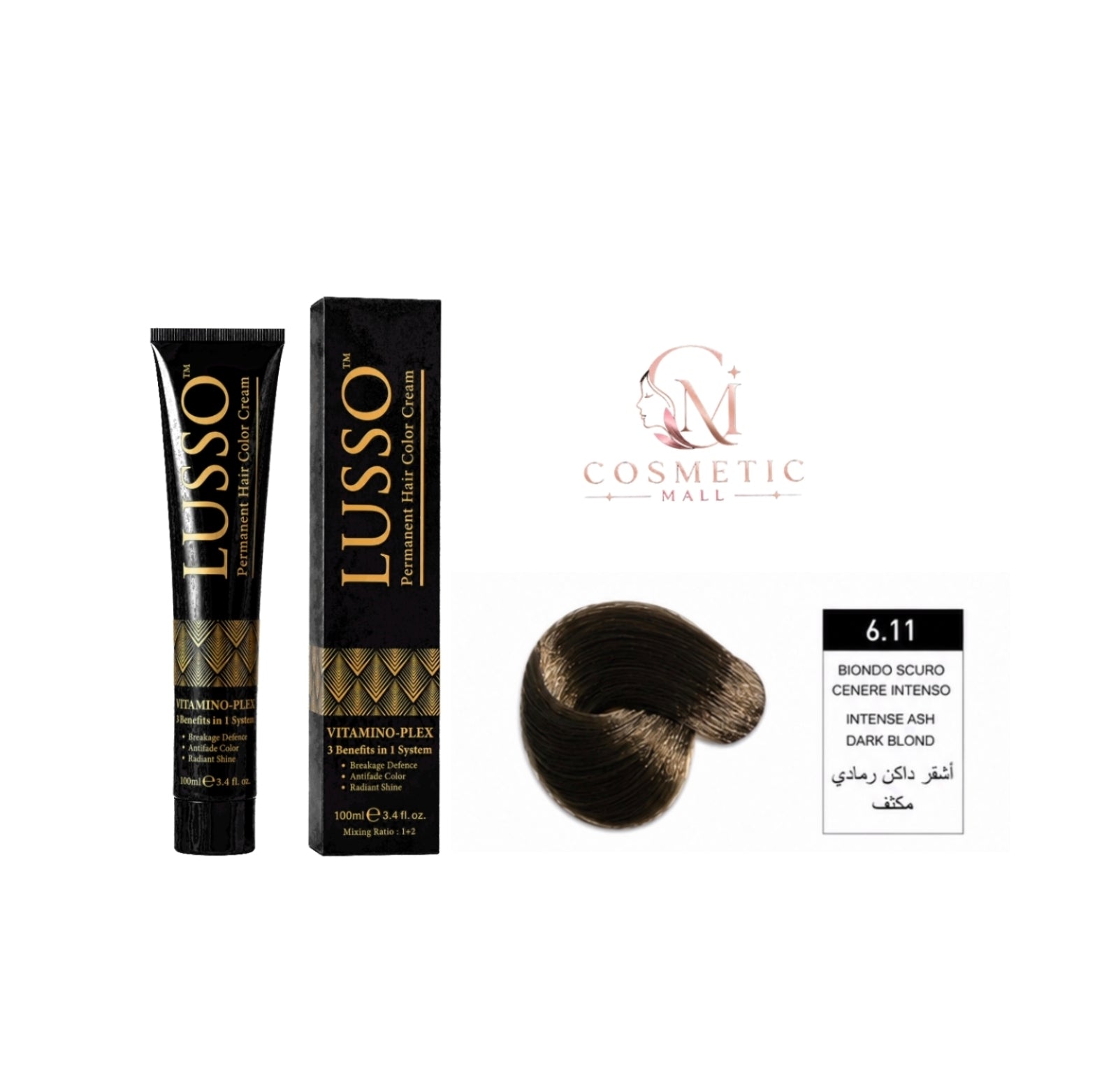 Lusso Hair Color 6.11 100ml