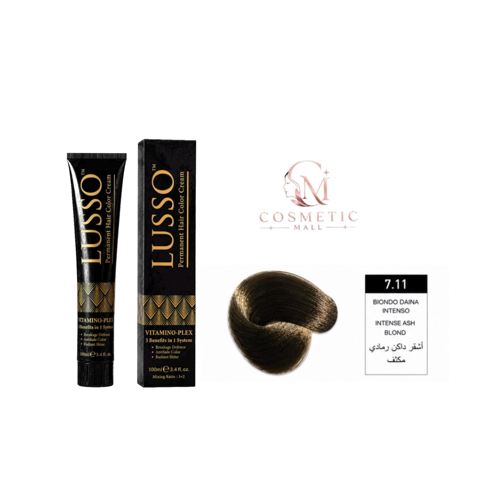 Lusso Hair Color 7.11 100ml