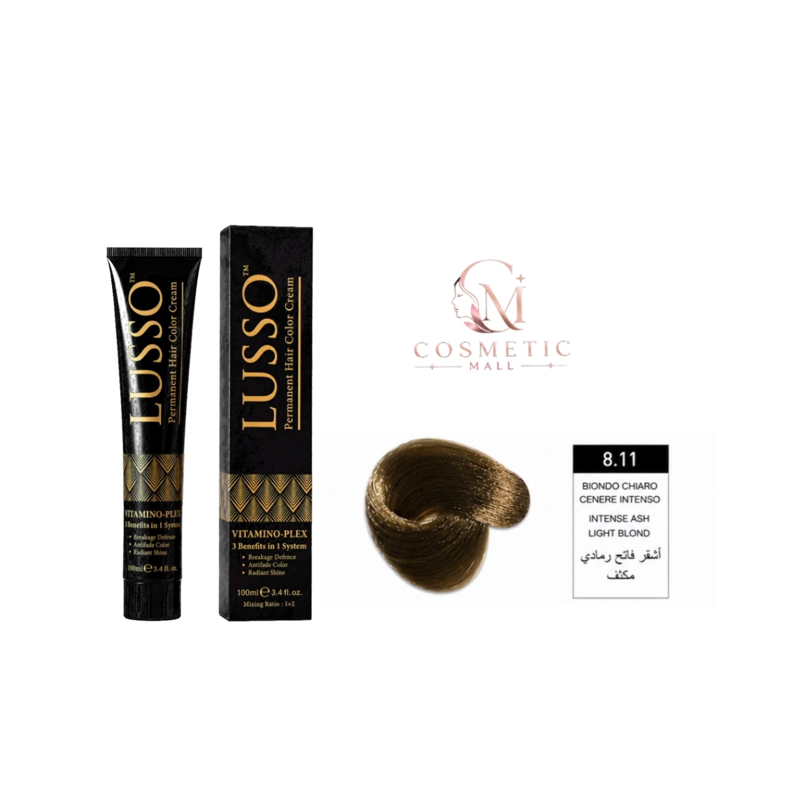 Lusso Hair Color 8.11 100ml
