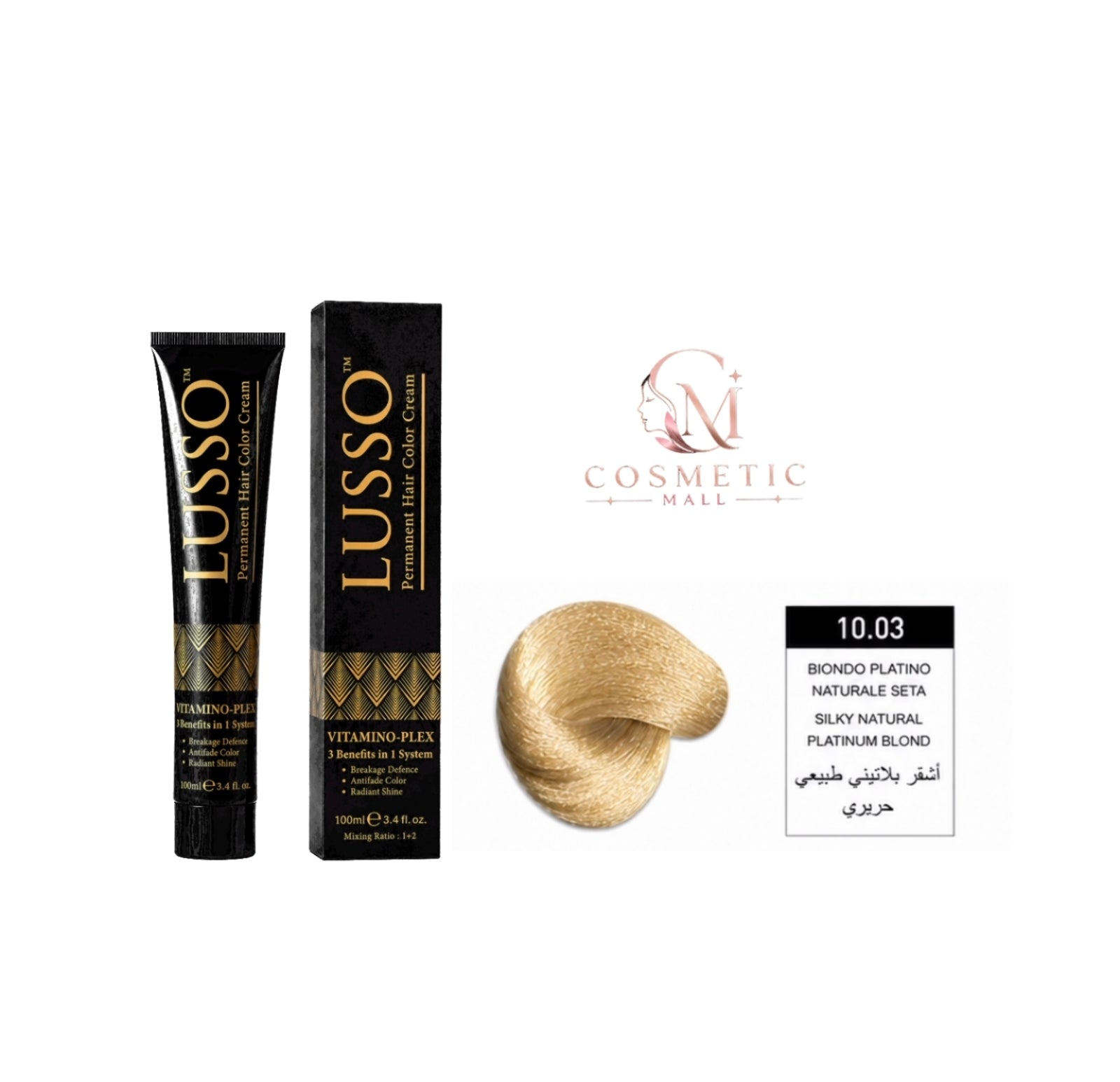 Lusso Hair Color 10.03 100ml