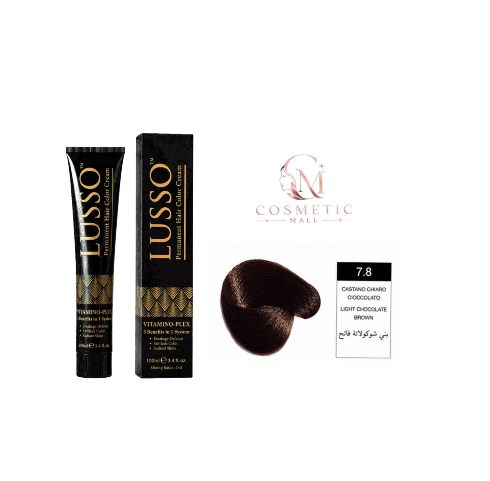 Lusso Hair Color 6.8 100ml