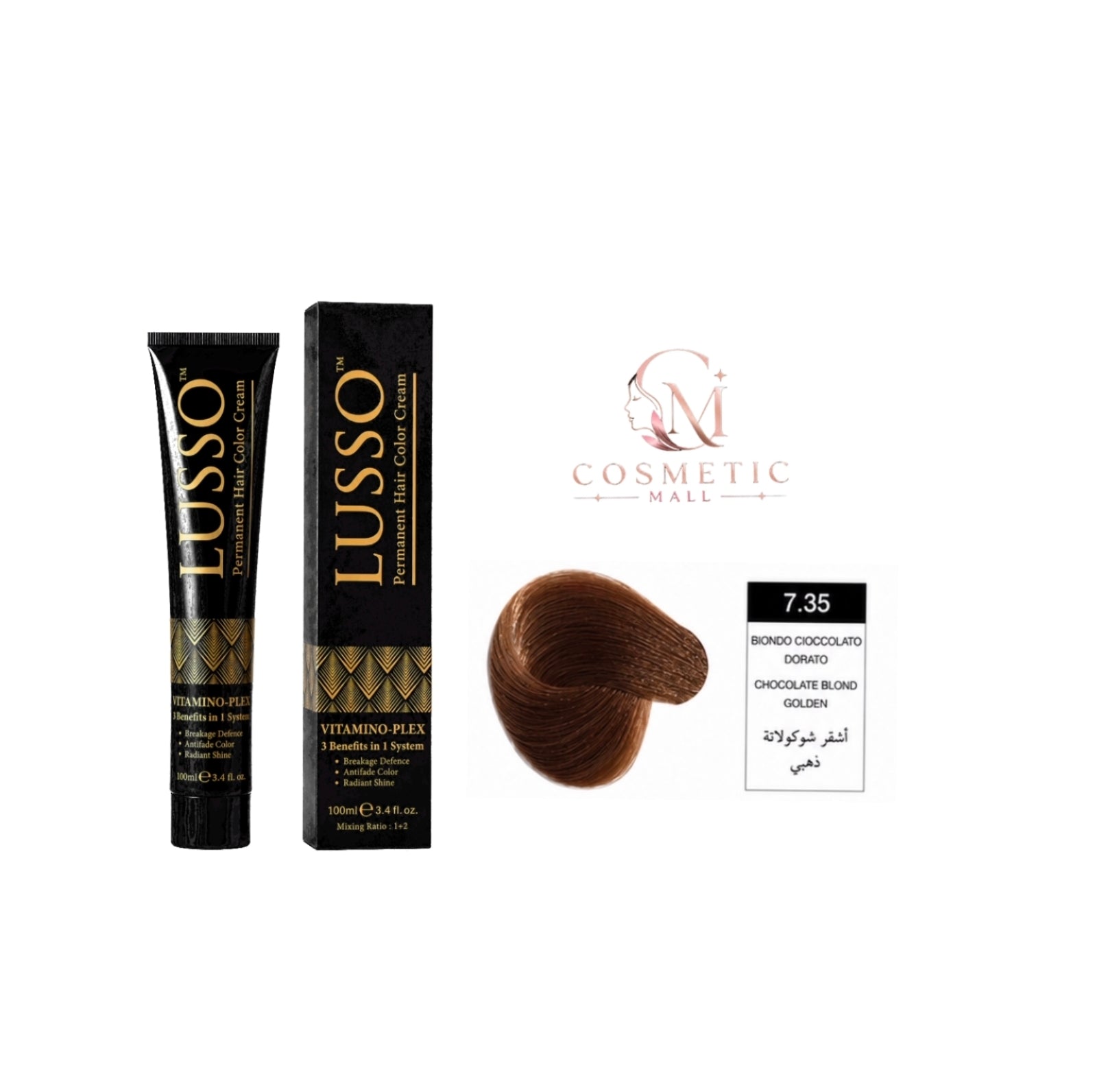 Lusso Hair Color 7.35 100ml
