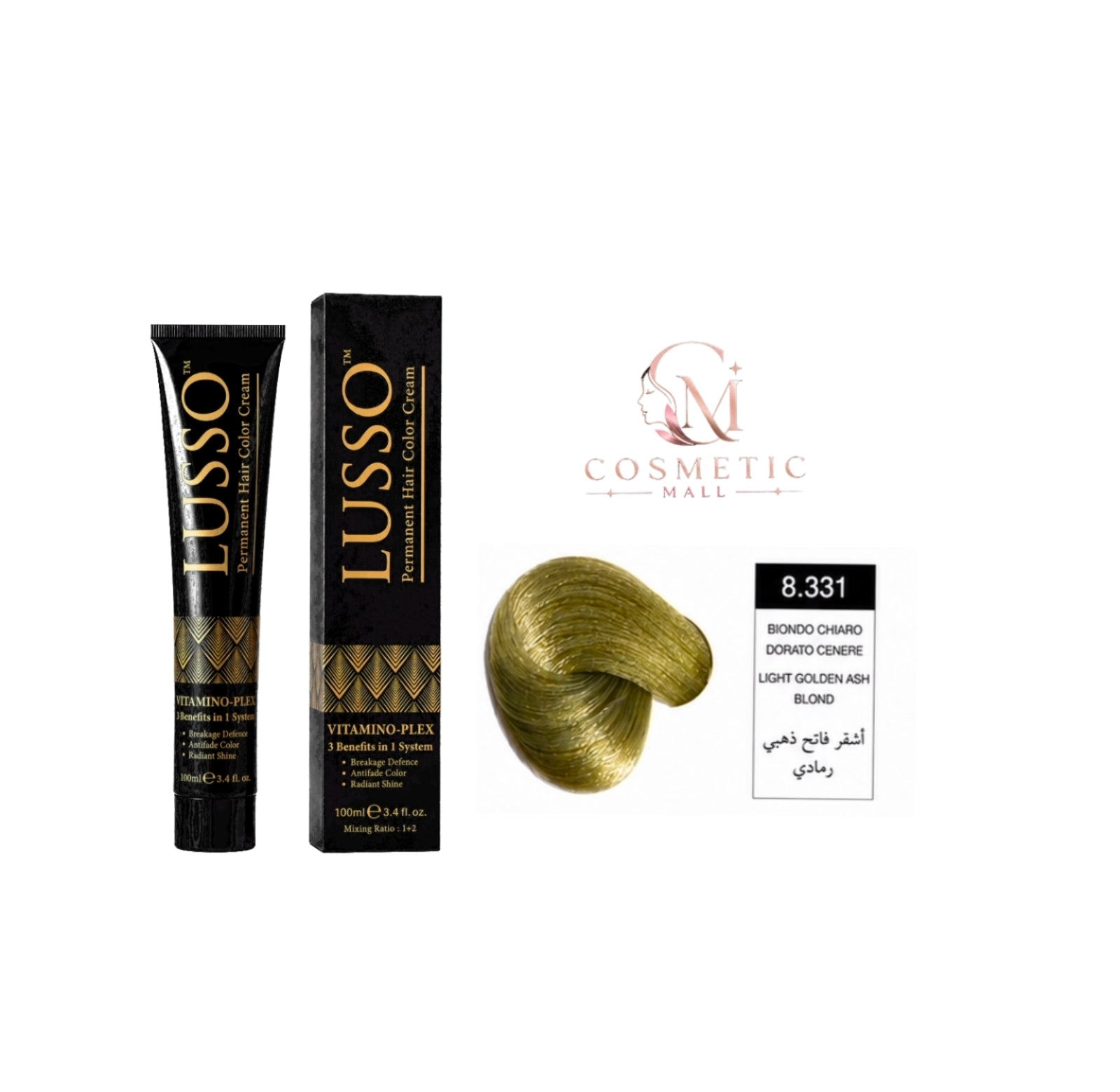 Lusso Hair Color 8.331 100ml