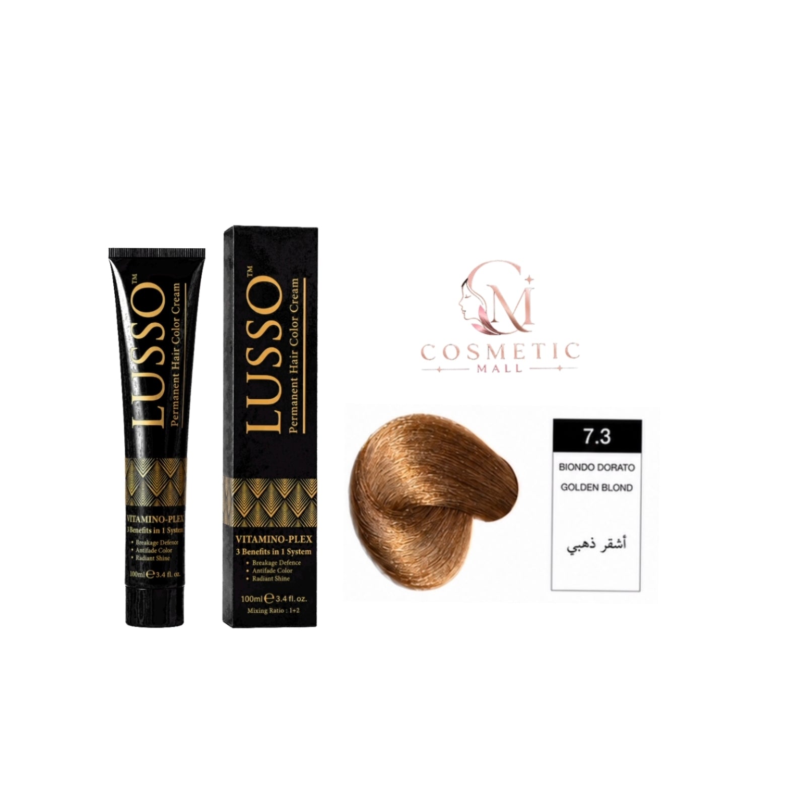 Lusso Hair Color 7.3 100ml