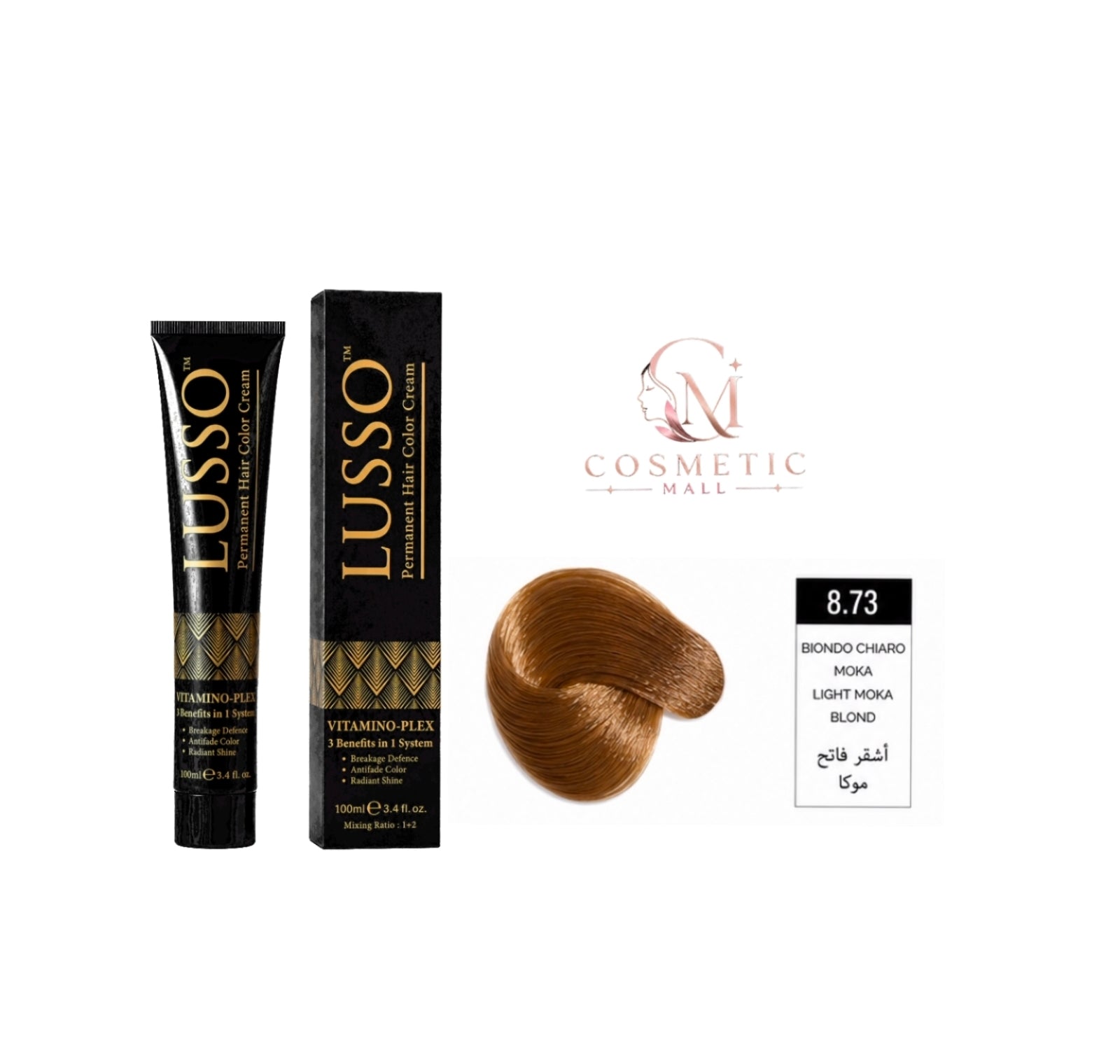 Lusso Hair Color 8.73 100ml