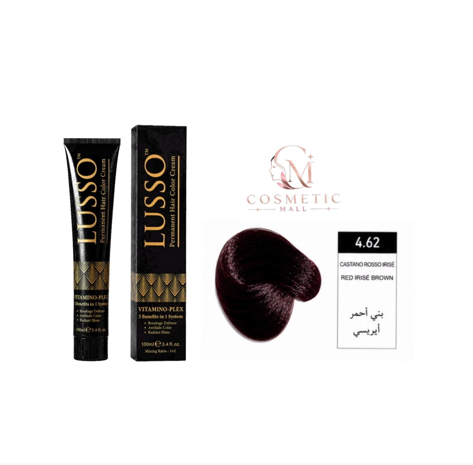 Lusso Hair Color 4.62 100ml