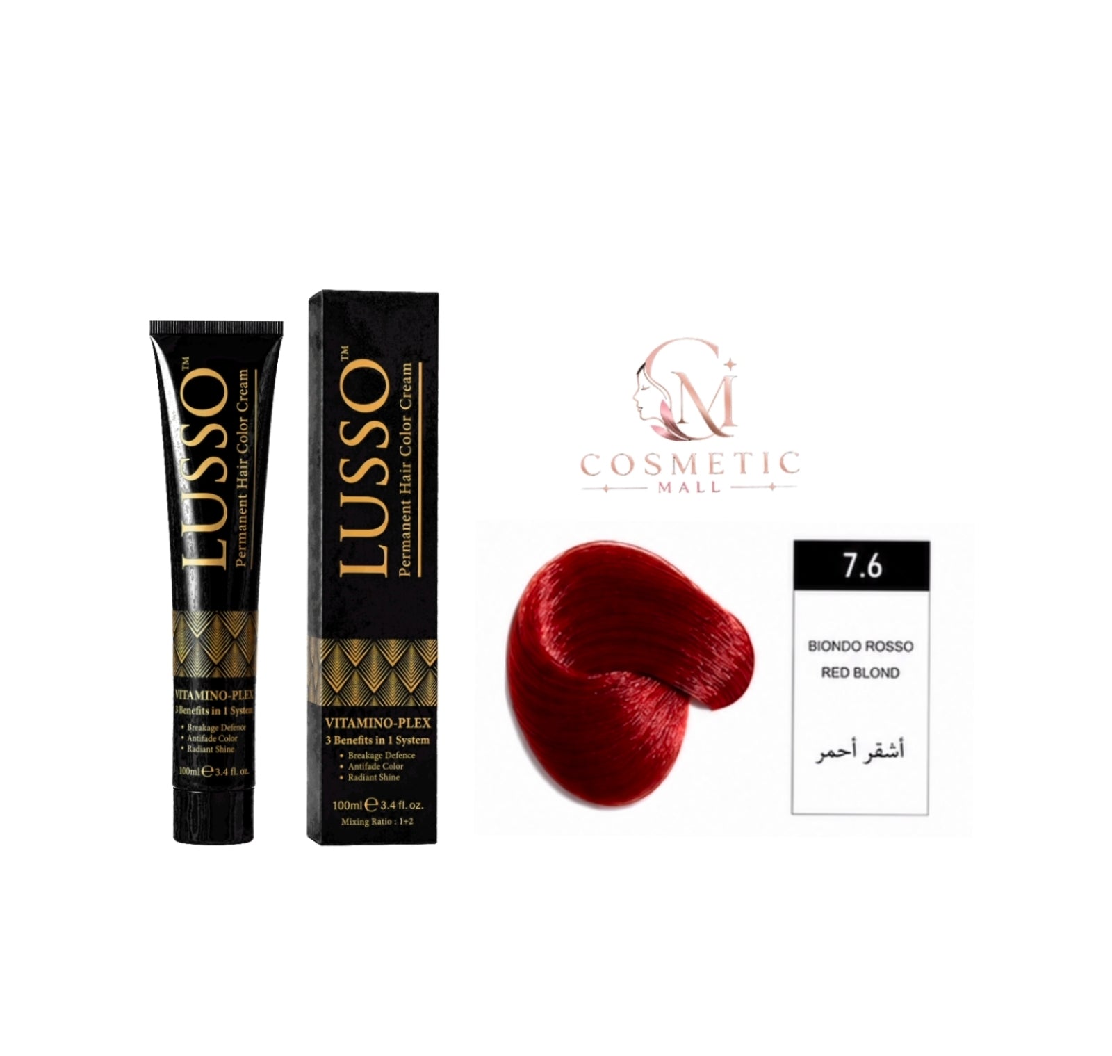 Lusso Hair Color 7.6 100ml