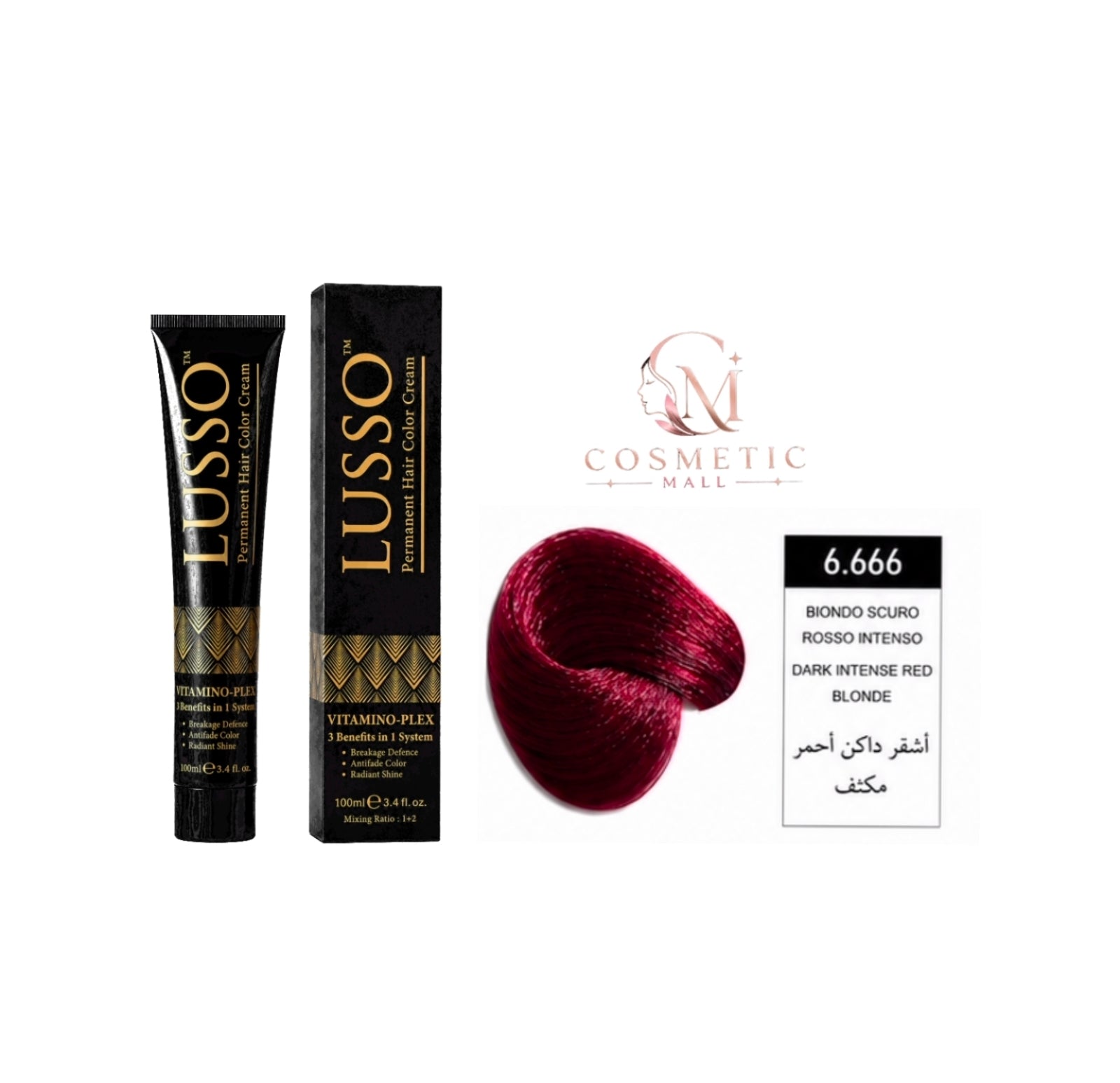 Lusso Hair Color 6.666 100ml
