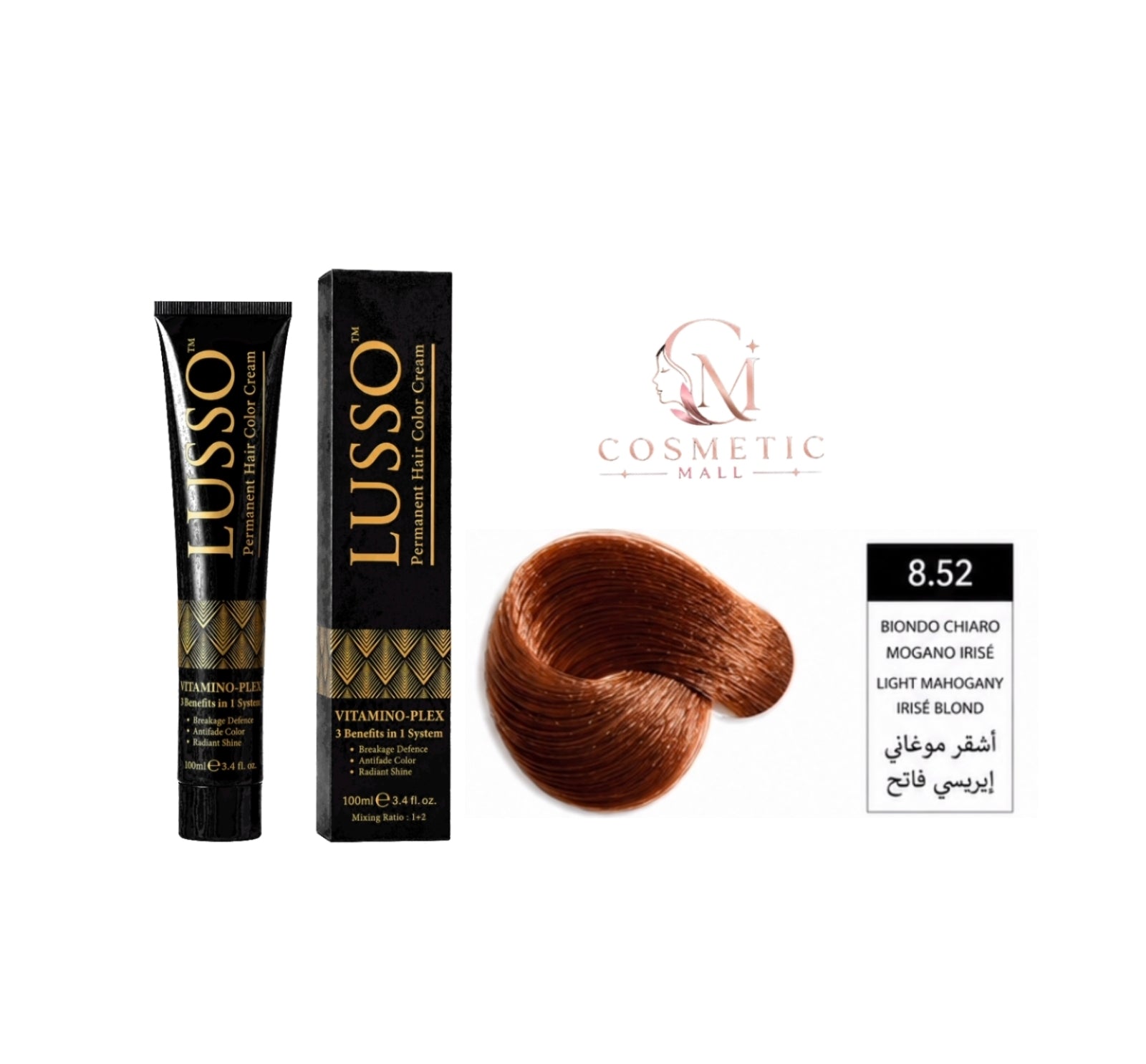Lusso Hair Color 8.52 100ml