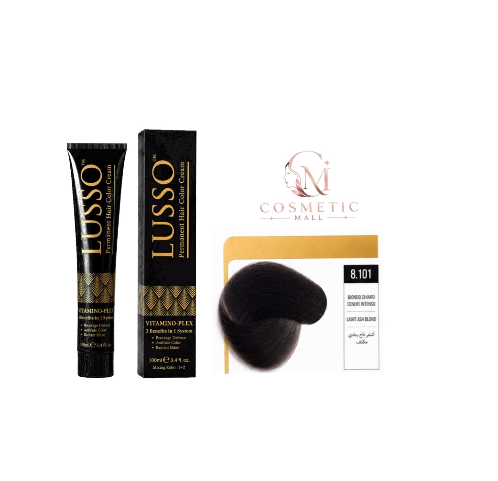 Lusso Hair Color 8.101 100ml