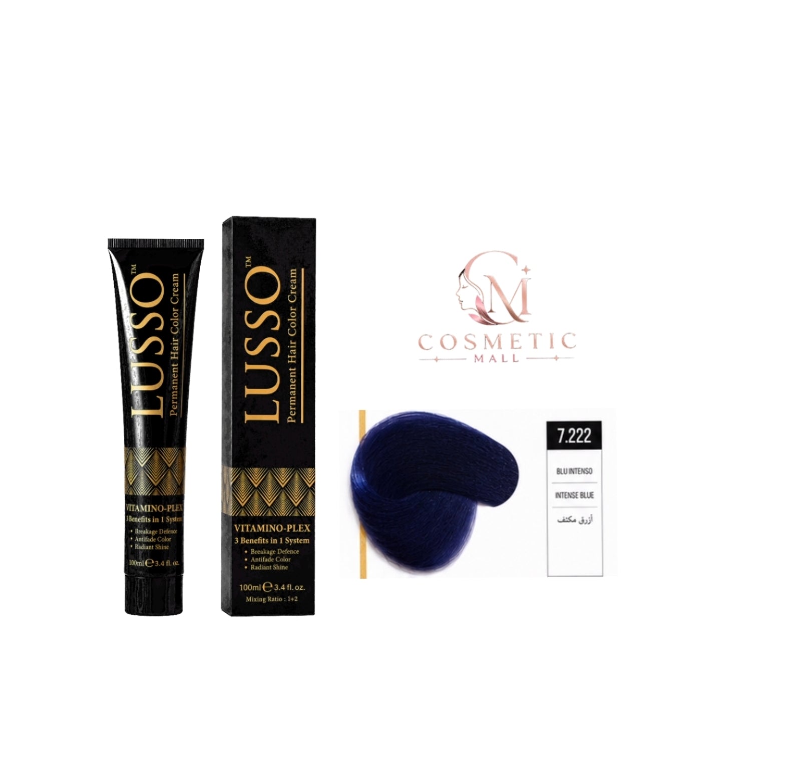 Lusso Hair Color 7.222 100ml