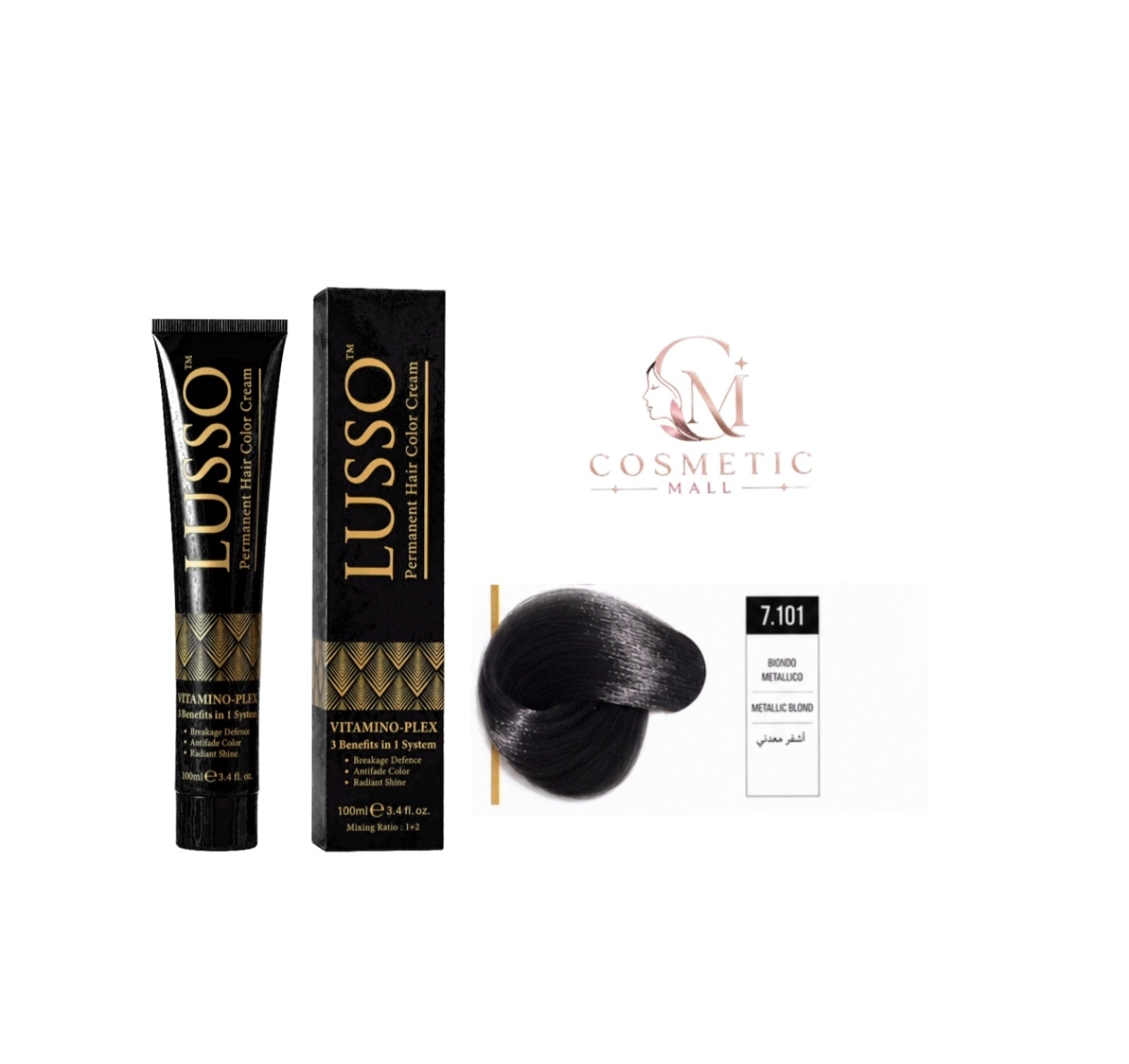 Lusso Hair Color 7.101 100ml