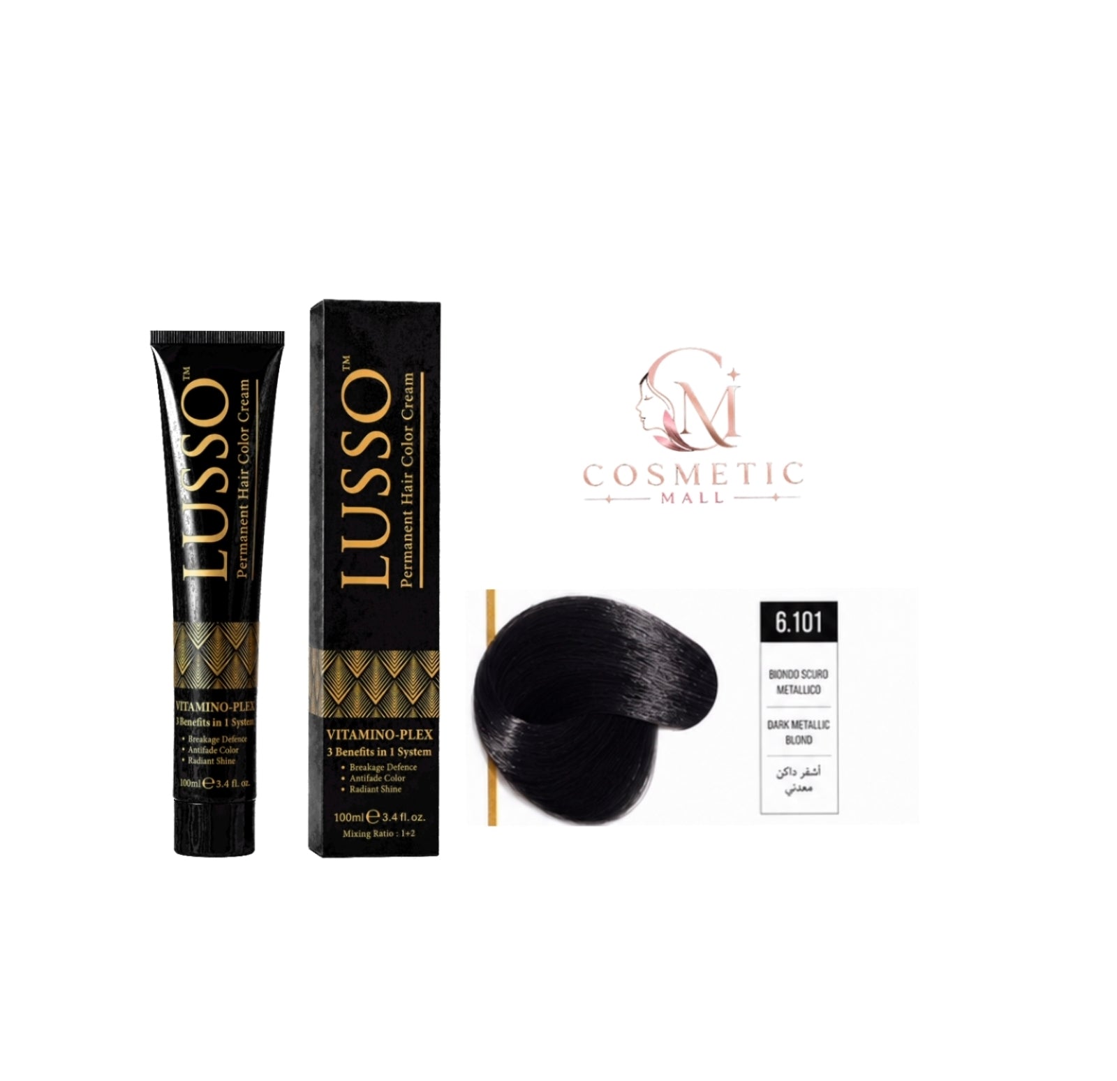 Lusso Hair Color 6.101 100ml