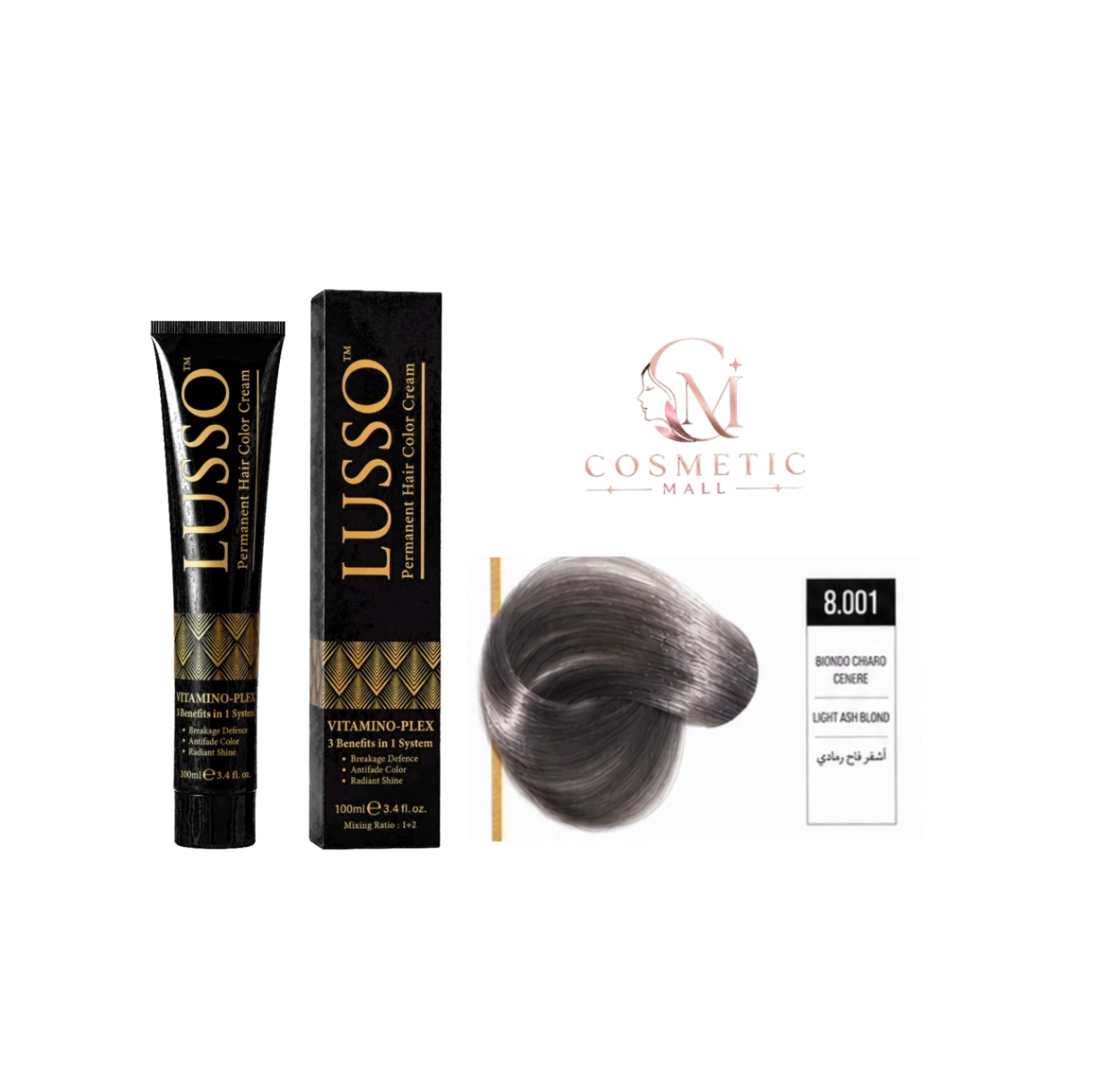 Lusso Hair Color 8.001 100ml