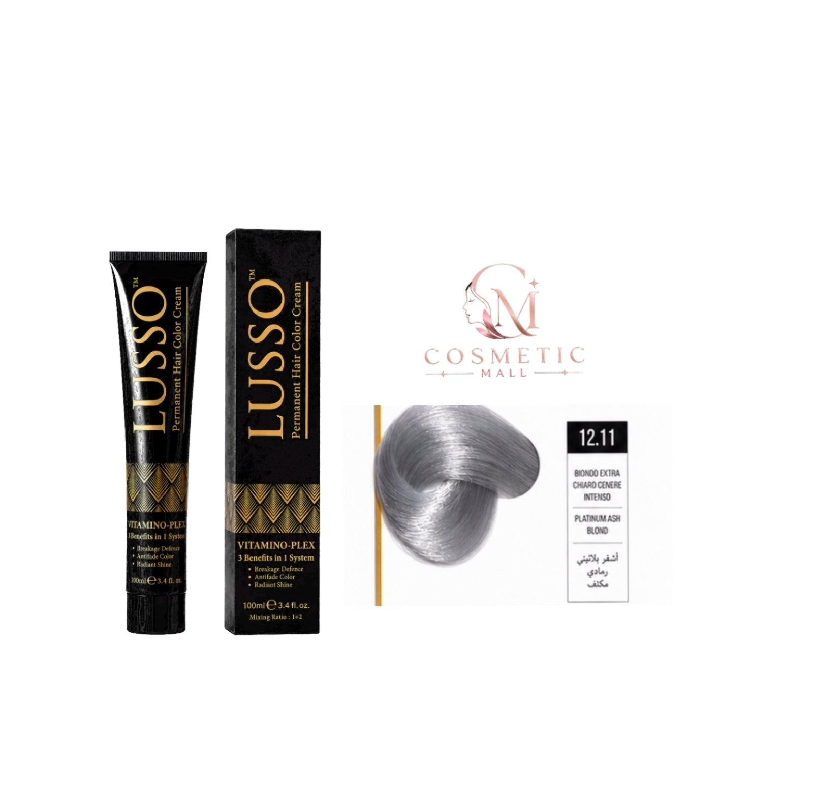 Lusso Hair Color 12.11 100ml