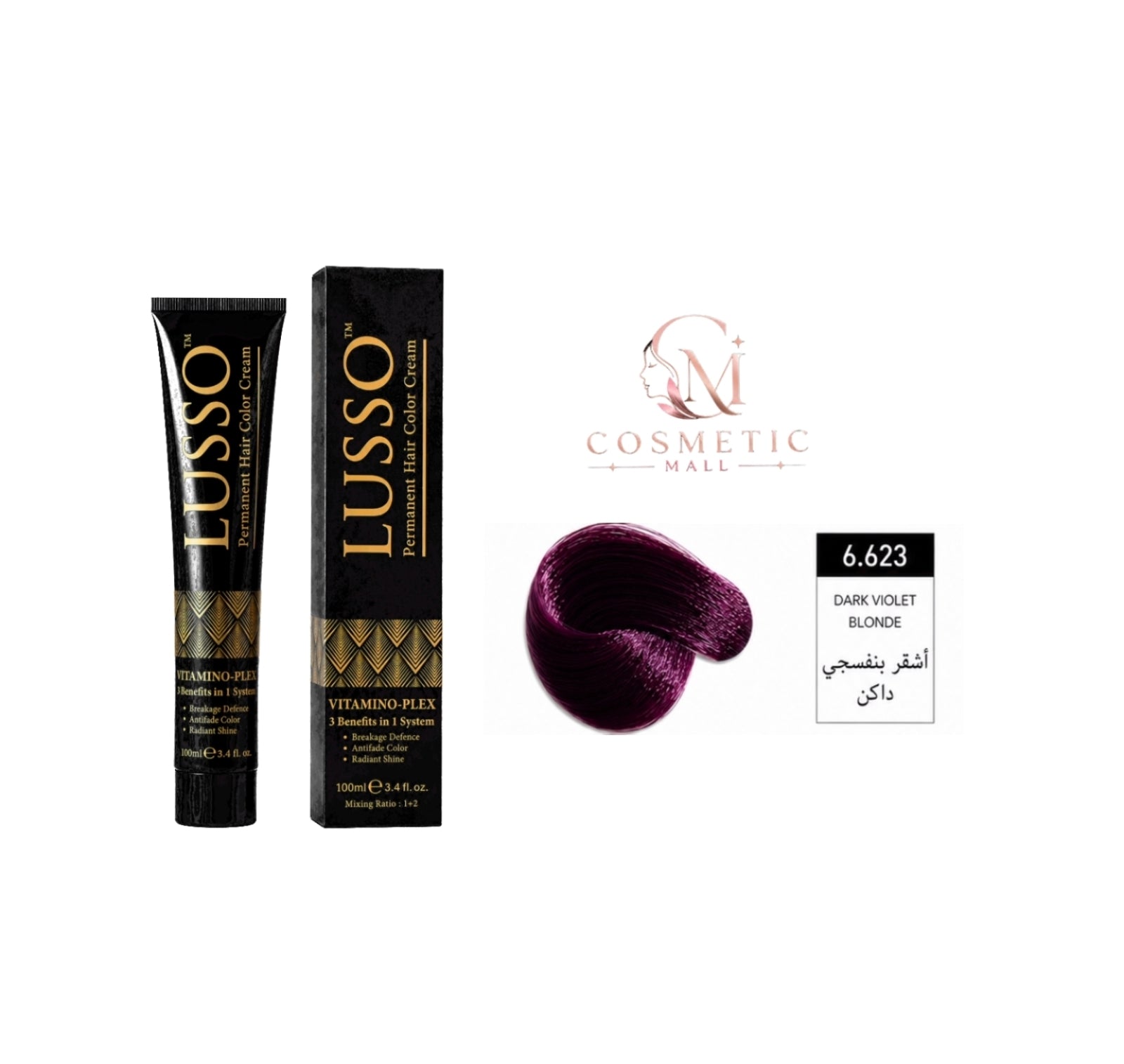 Lusso Hair Color 6.623 100ml