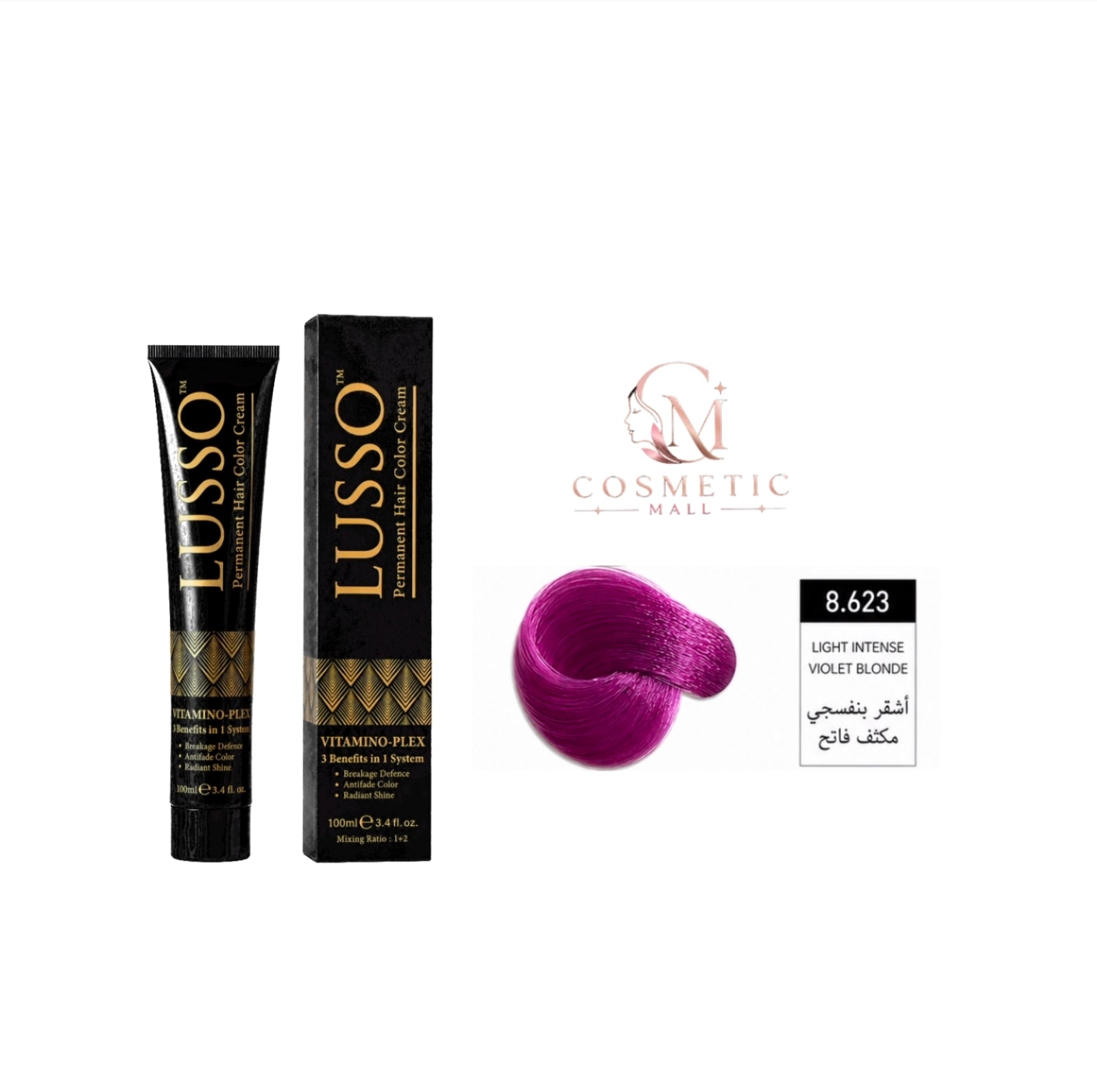 Lusso Hair Color 8.623 100ml