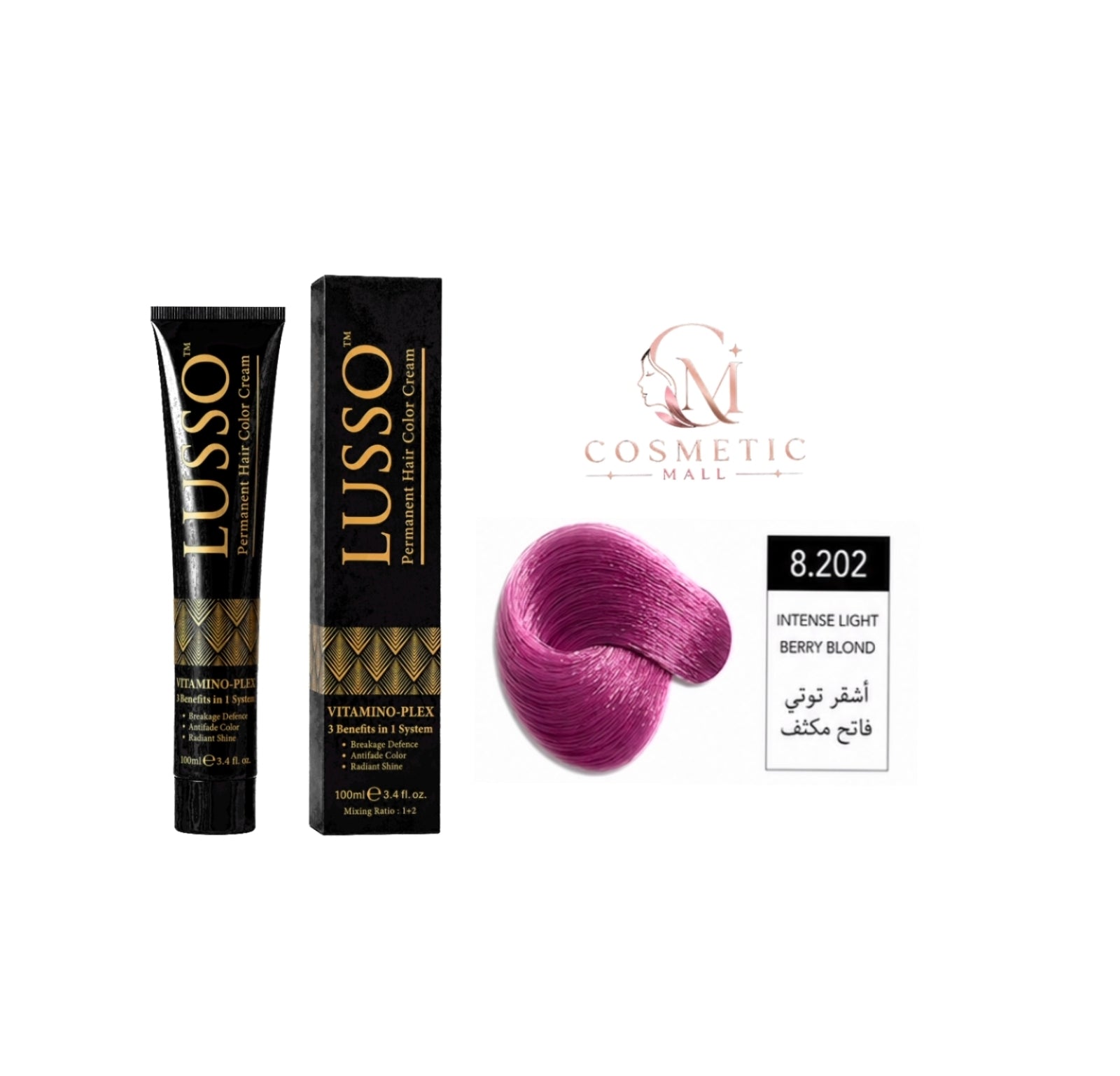 Lusso Hair Color 8.202 100ml