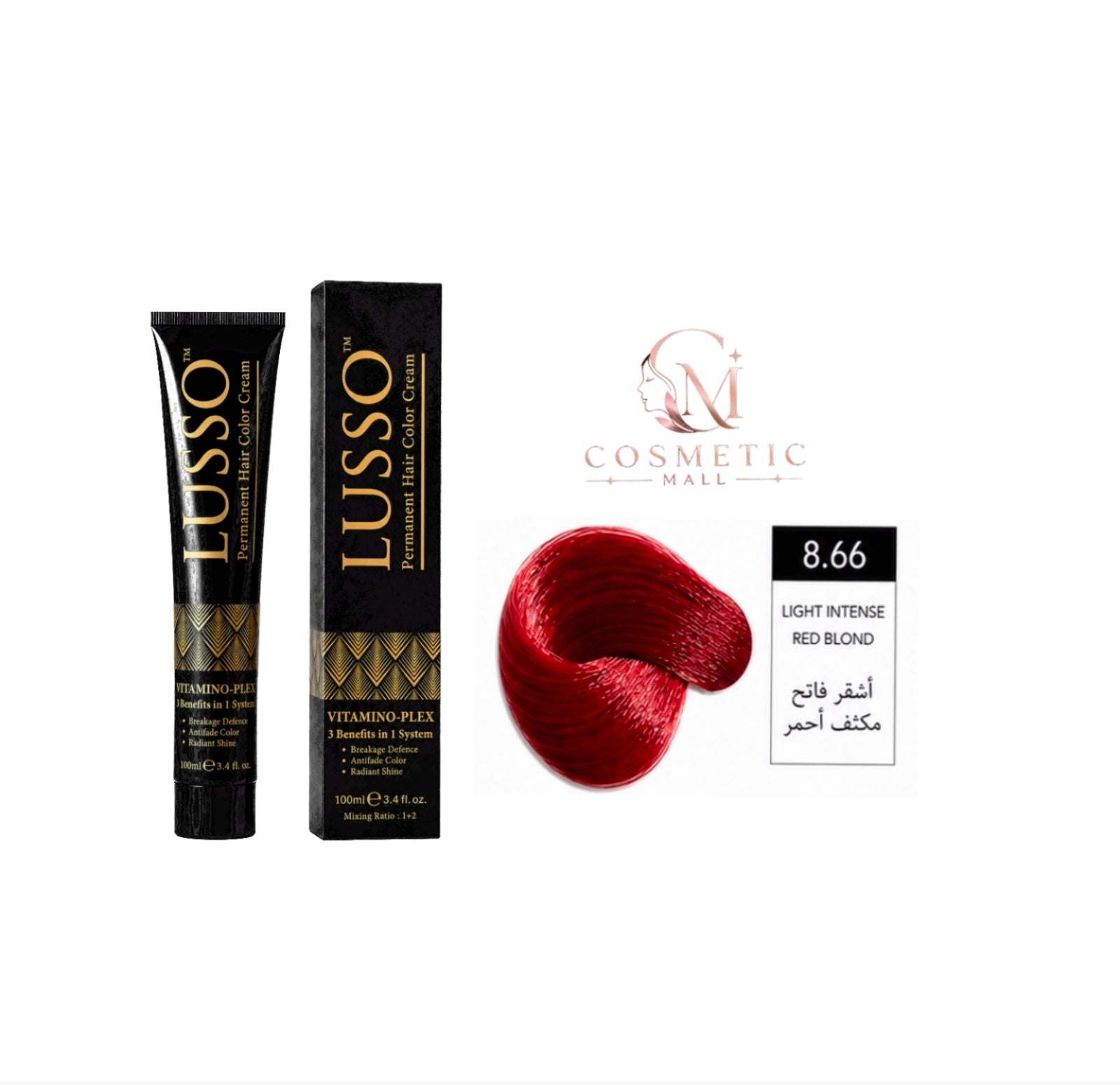 Lusso Hair Color 8.66 100ml