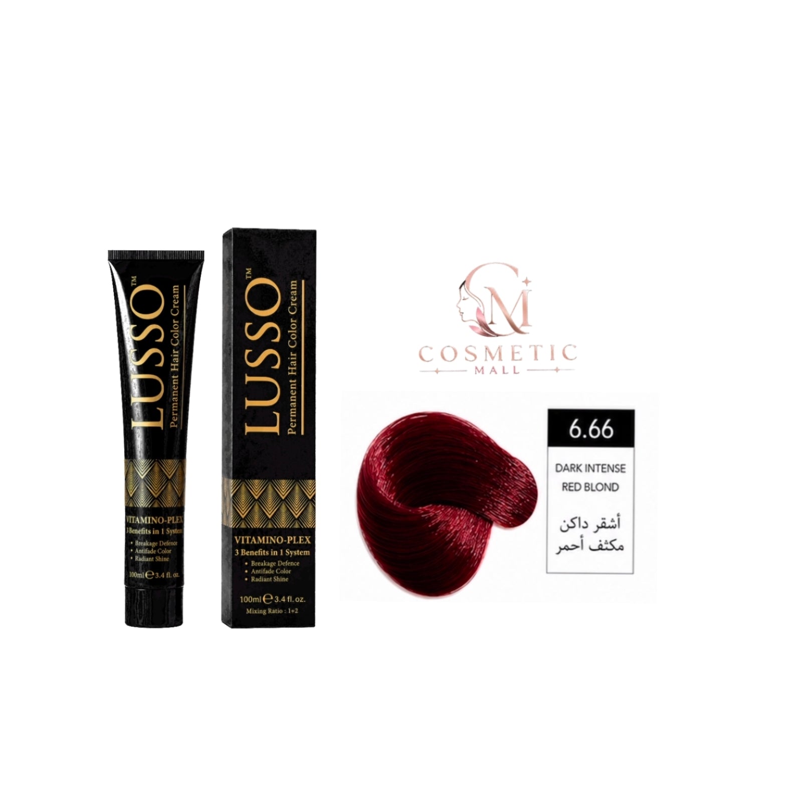 Lusso Hair Color 6.66 100ml