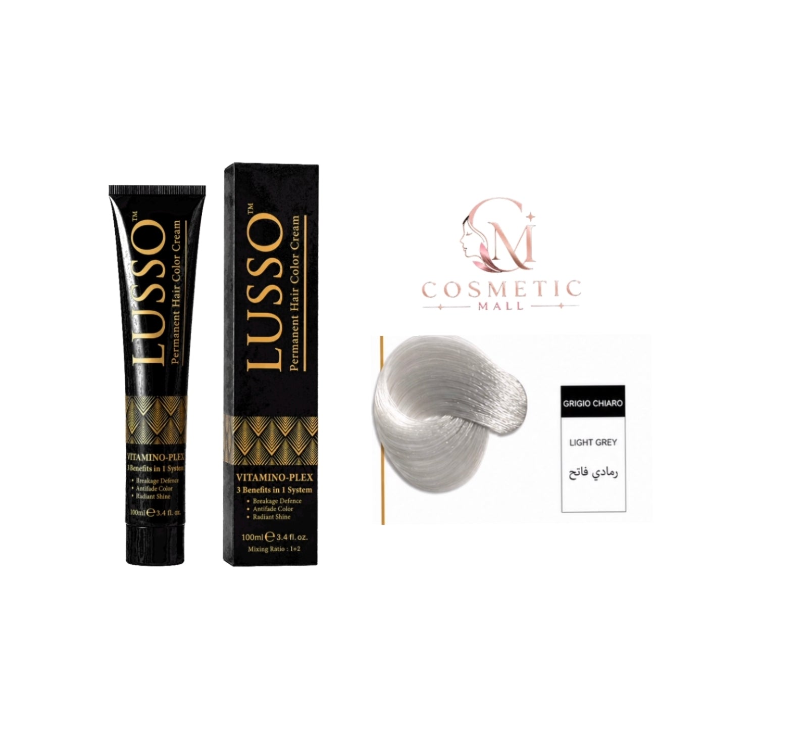 Lusso Hair Color LIGHT GREY 100ml