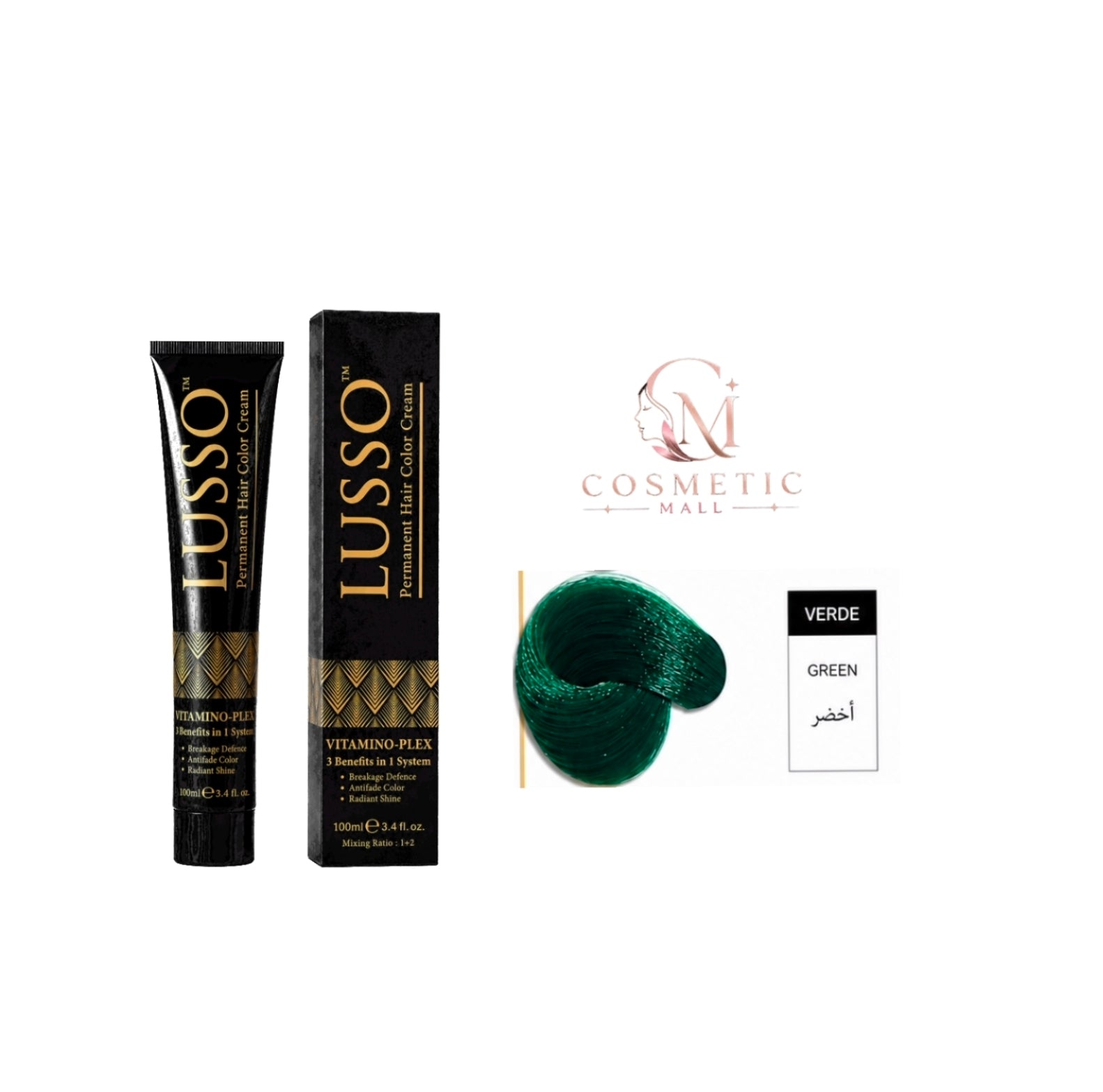 Lusso Hair Color GREEN 100ml