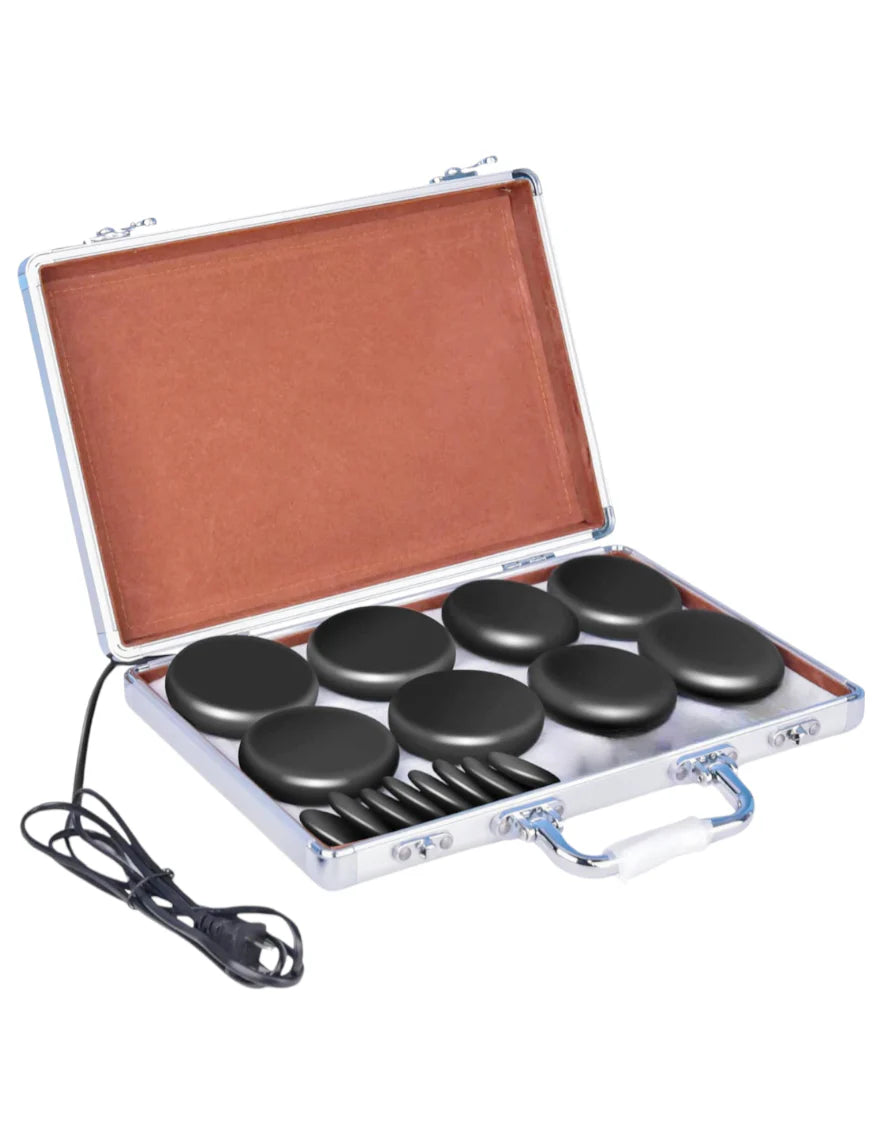 PERFECT ACTIVE Pilot Massage Stone Box with Heater BYM-02( 16 Stones )