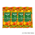 Pilot Refreshing Towels 25 Pack – Individually Wrapped Cooling Wet Wipes with 6 Scents, Travel, Gym, Face & Body Cleansing Towelettes