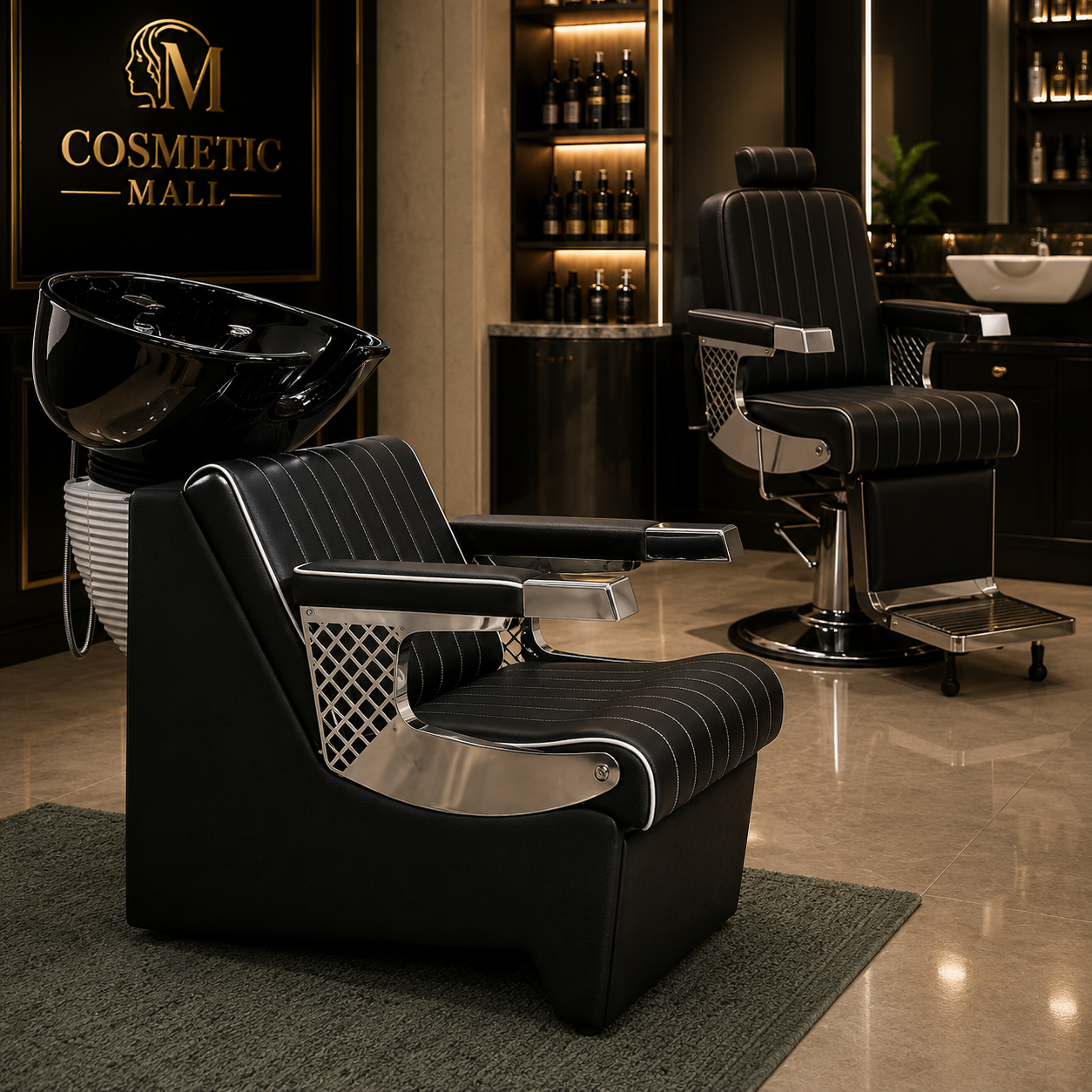 Luxury Shampoo Backwash Unit – Premium Chrome Edition