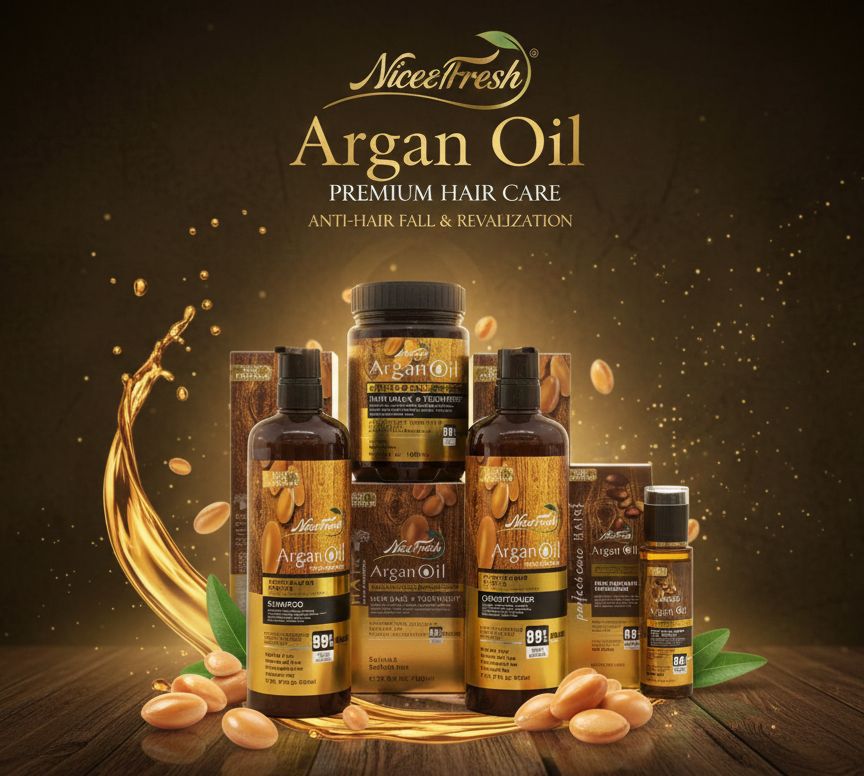 Nice  Fresh Argan Oil Hair Care Collection – The Golden Touch for Strong & Vital Hair