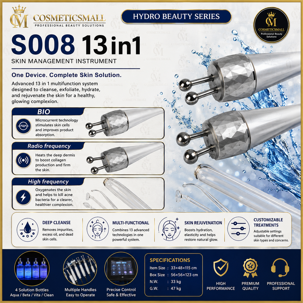 Perfect Active Hydro Beauty Facial Machine | S008 13-in-1 Skin Management Instrument