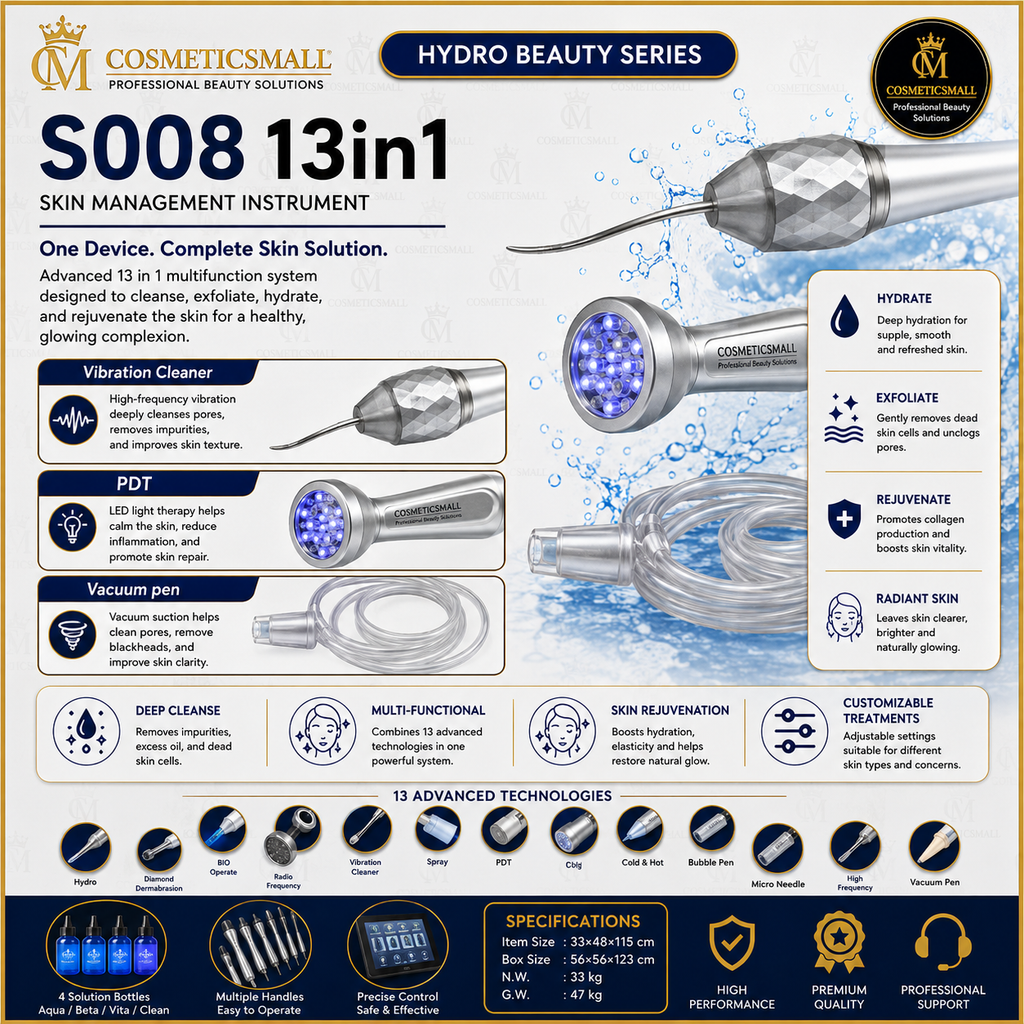 Perfect Active Hydro Beauty Facial Machine | S008 13-in-1 Skin Management Instrument