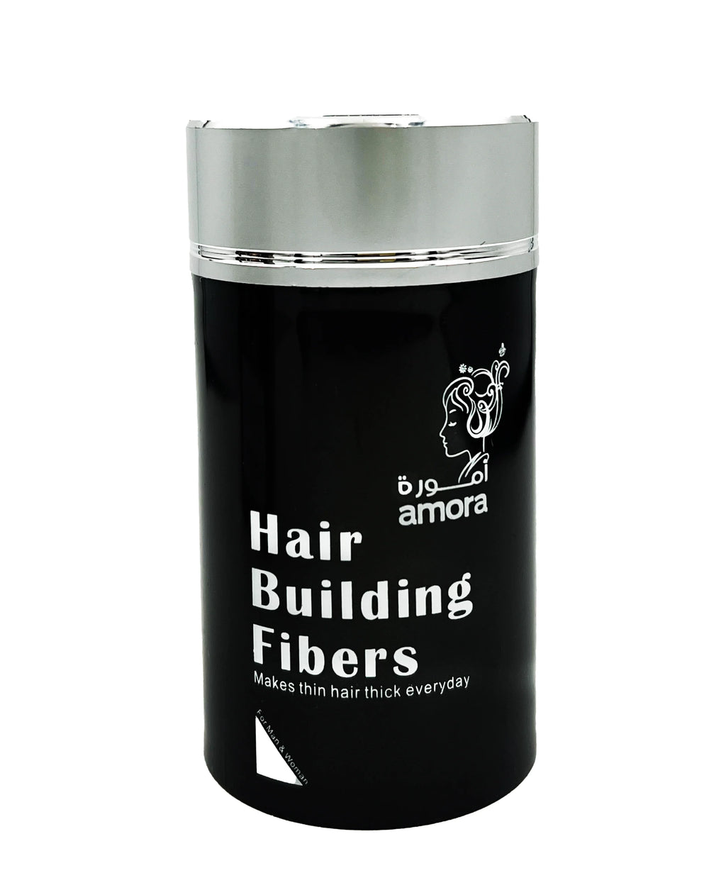 Amora Hair Building Fiber - Instant Hair Thickness , Volume and Coverage 22g