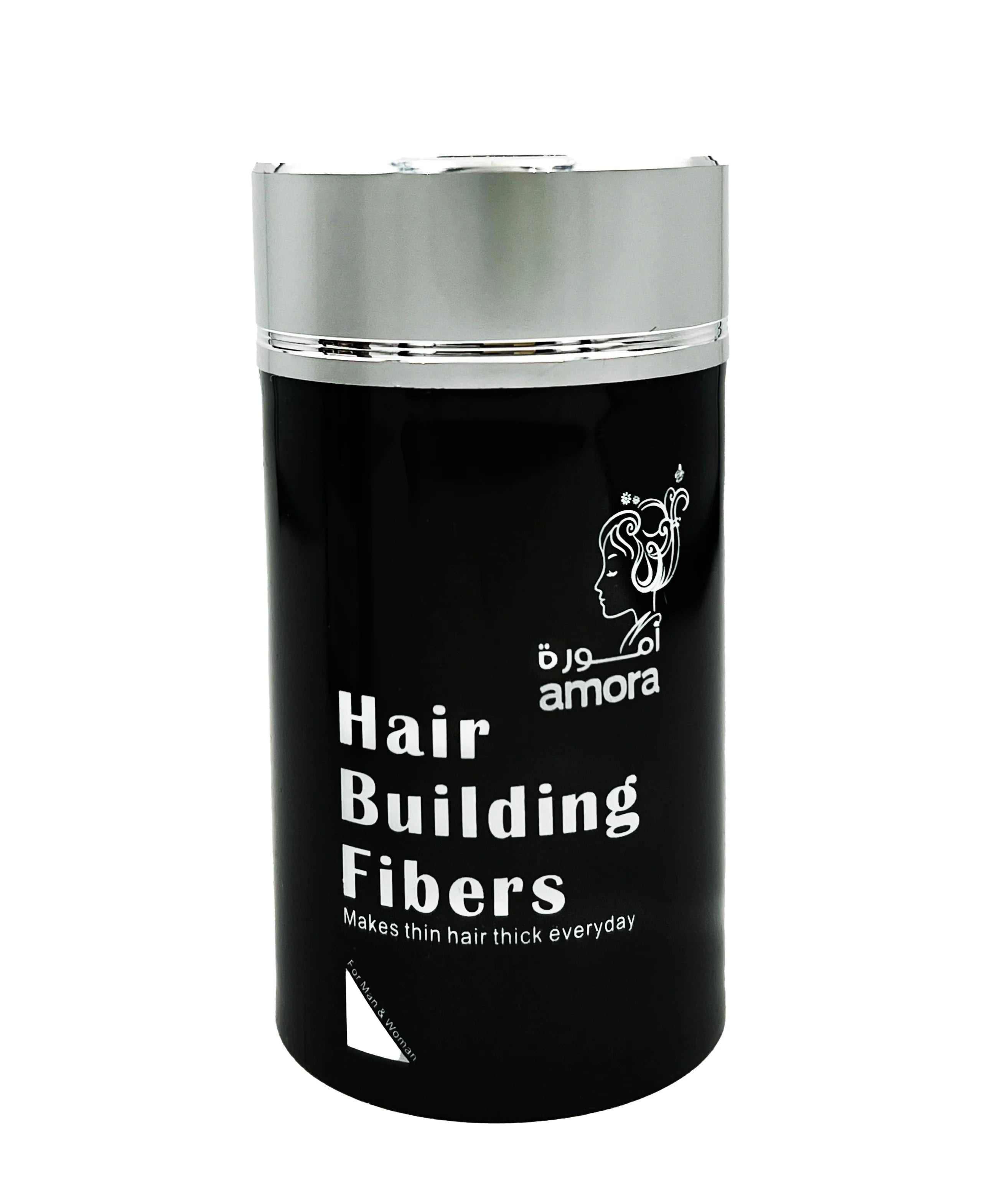 Amora Hair Building Fiber - Instant Hair Thickness , Volume and Coverage 22g
