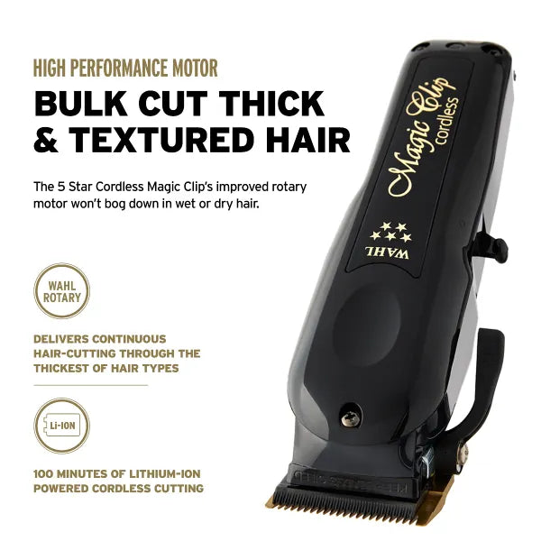 WAHL Magic Clip Cordless Barber Combo Premium Clipper & Trimmer Combo NEW