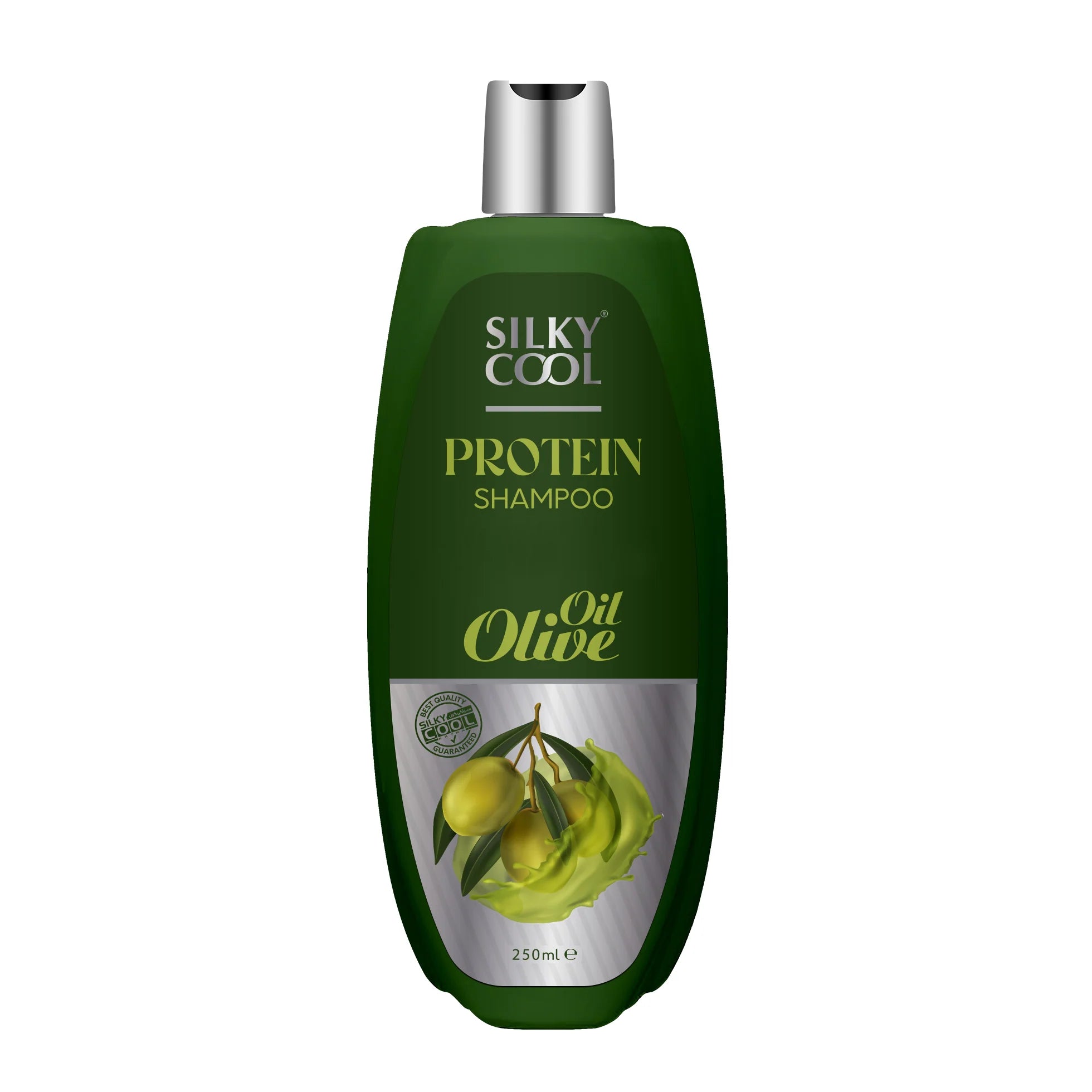 Silky Cool Anti-Hair Loss Shampoo with Olive Oil, Black Seed & Wheat Protein – Deep Cleansing & Strengthening Formula for Thinning Hair