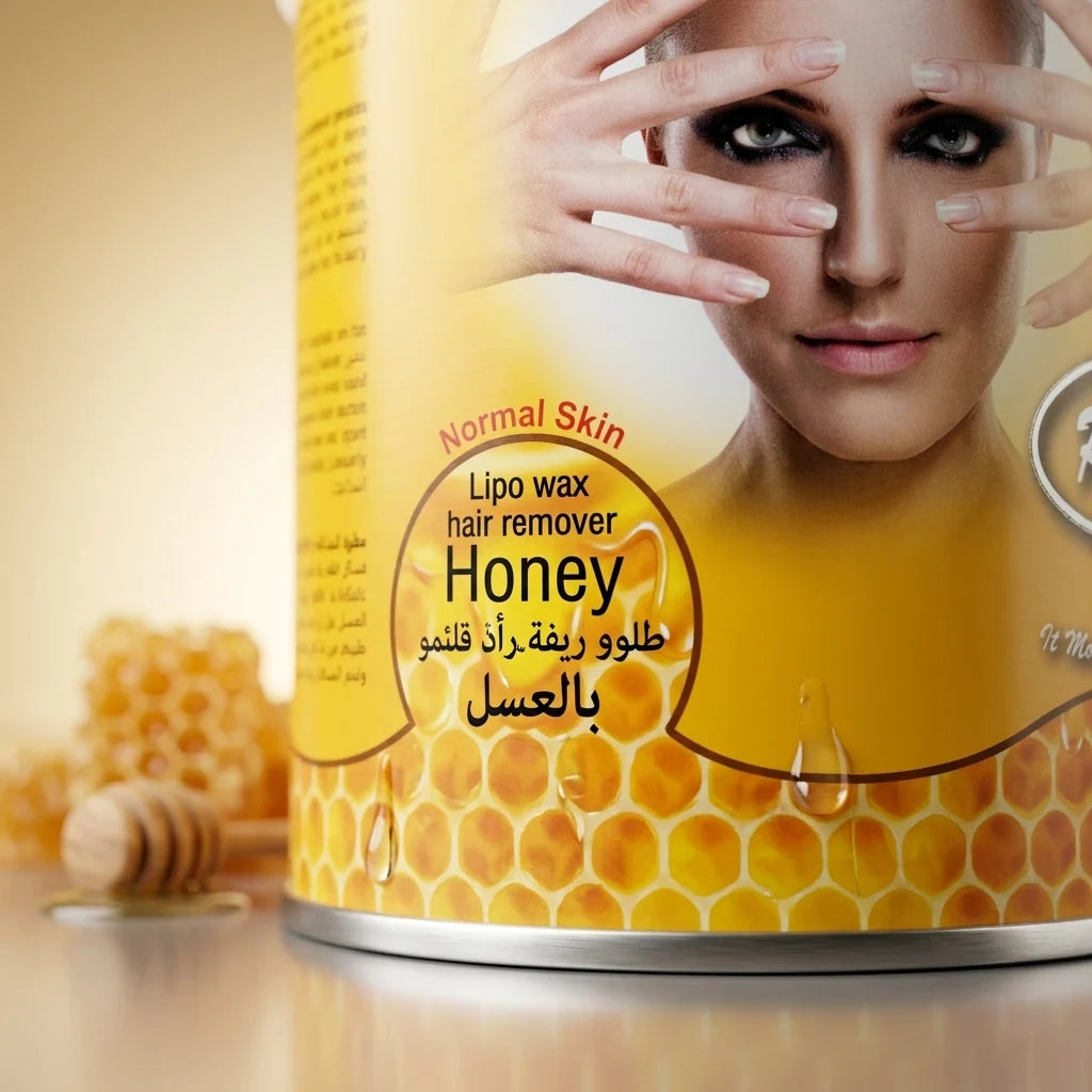 Roial Hair Remover Wax Lipo Honey 800ml - Professional Honey Wax for Smooth Hair Removal